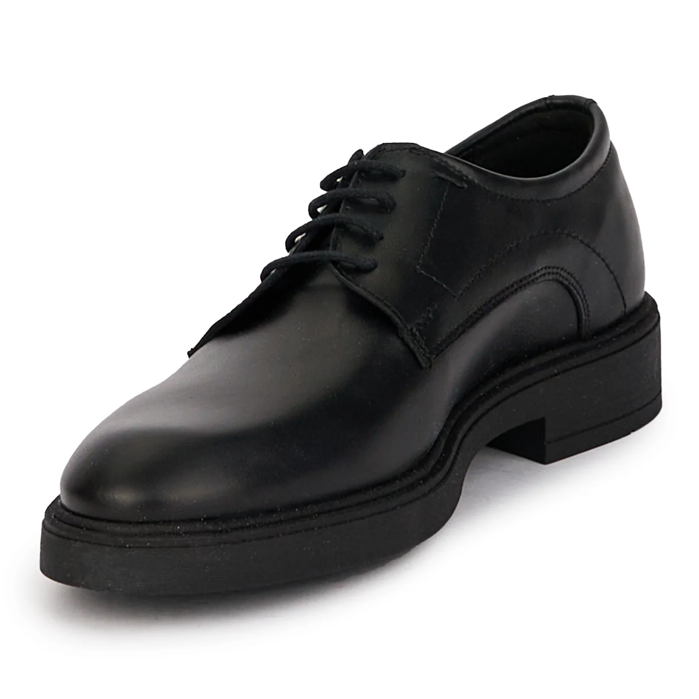 Pantofi casual barbati din piele naturala neagra 7884 - Image 3