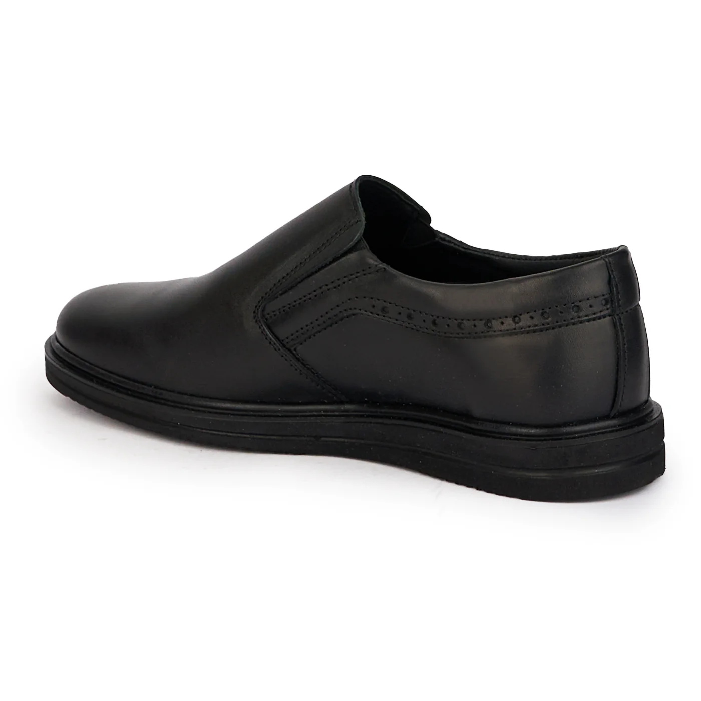 Pantofi casual barbati din piele naturala neagra 7888 - Image 2