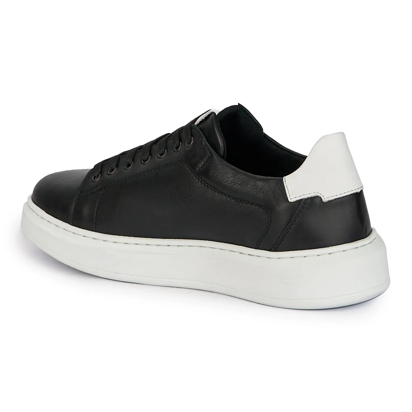 Pantofi casual barbati din piele naturala neagra 7889 - Image 2