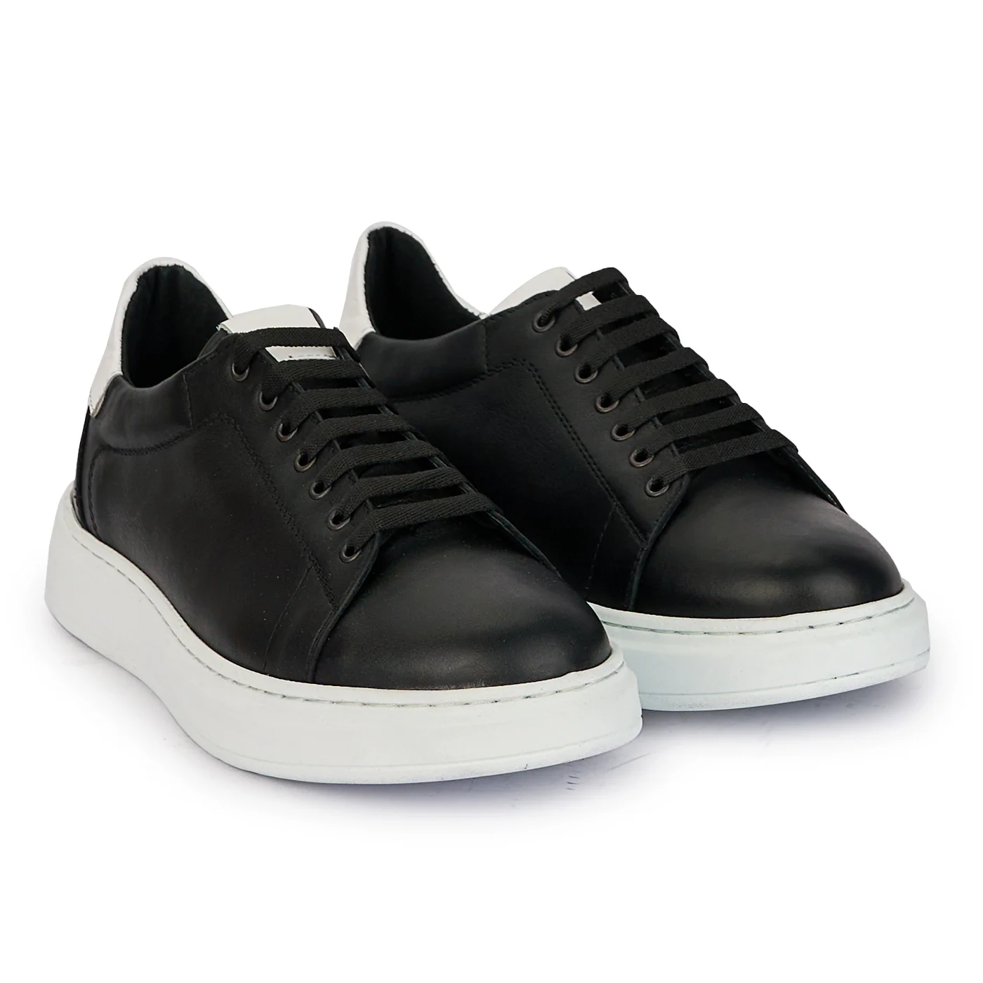 Pantofi casual barbati din piele naturala neagra 7889 - Image 4
