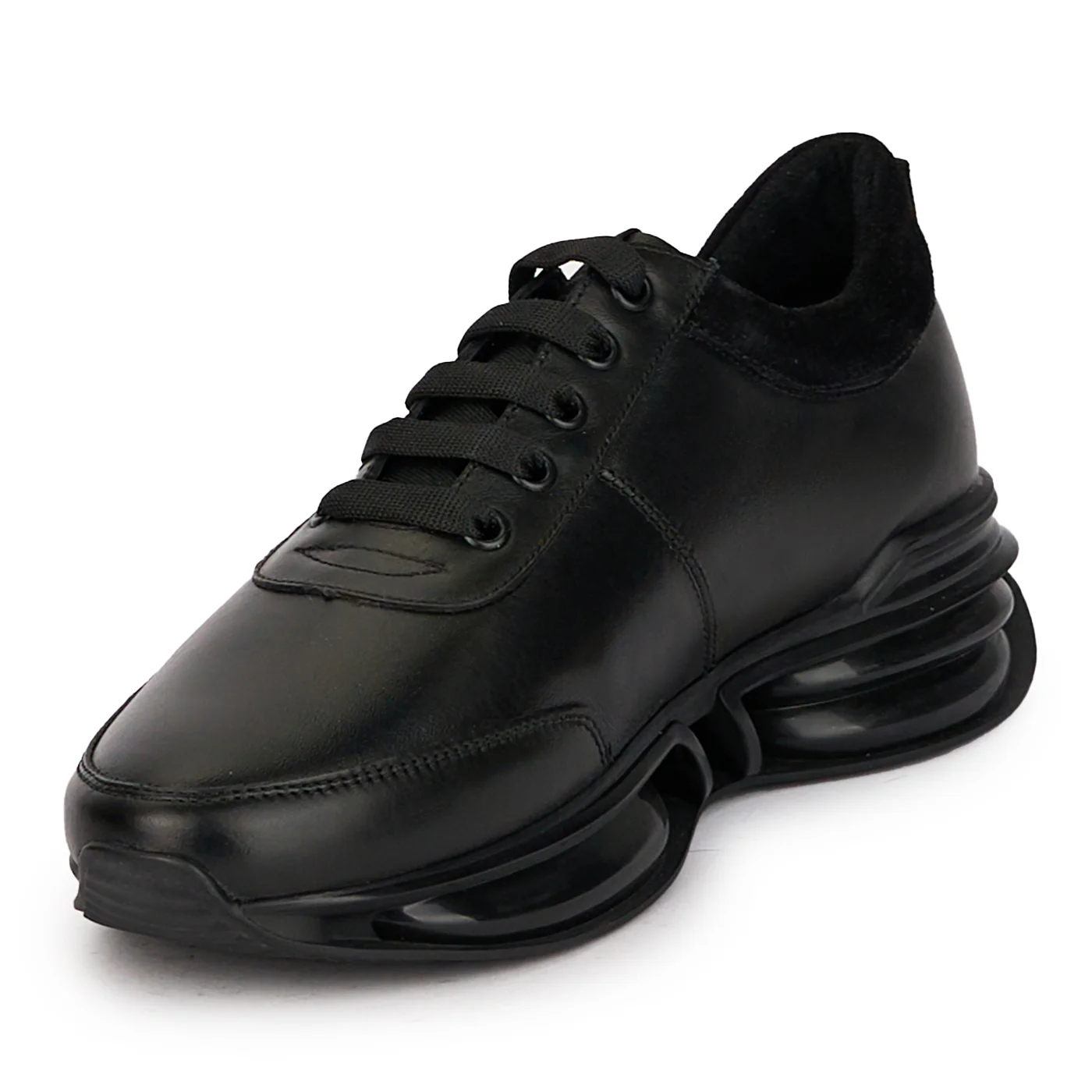 Pantofi casual barbati din piele naturala neagra 7891 - Image 3