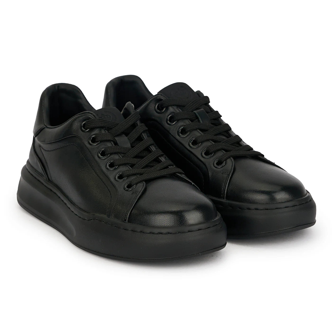 Pantofi casual barbati din piele naturala neagra 7999 - Image 4