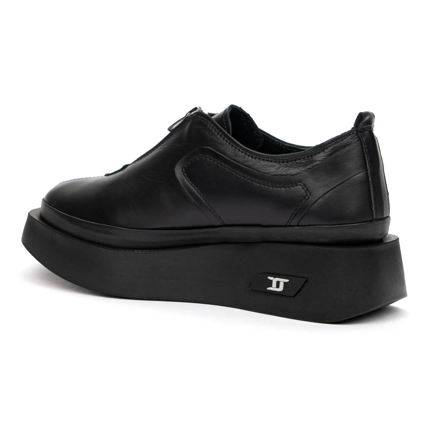 Pantofi Casual Dama cu Fermoar din Piele Naturala 8551 - Image 3