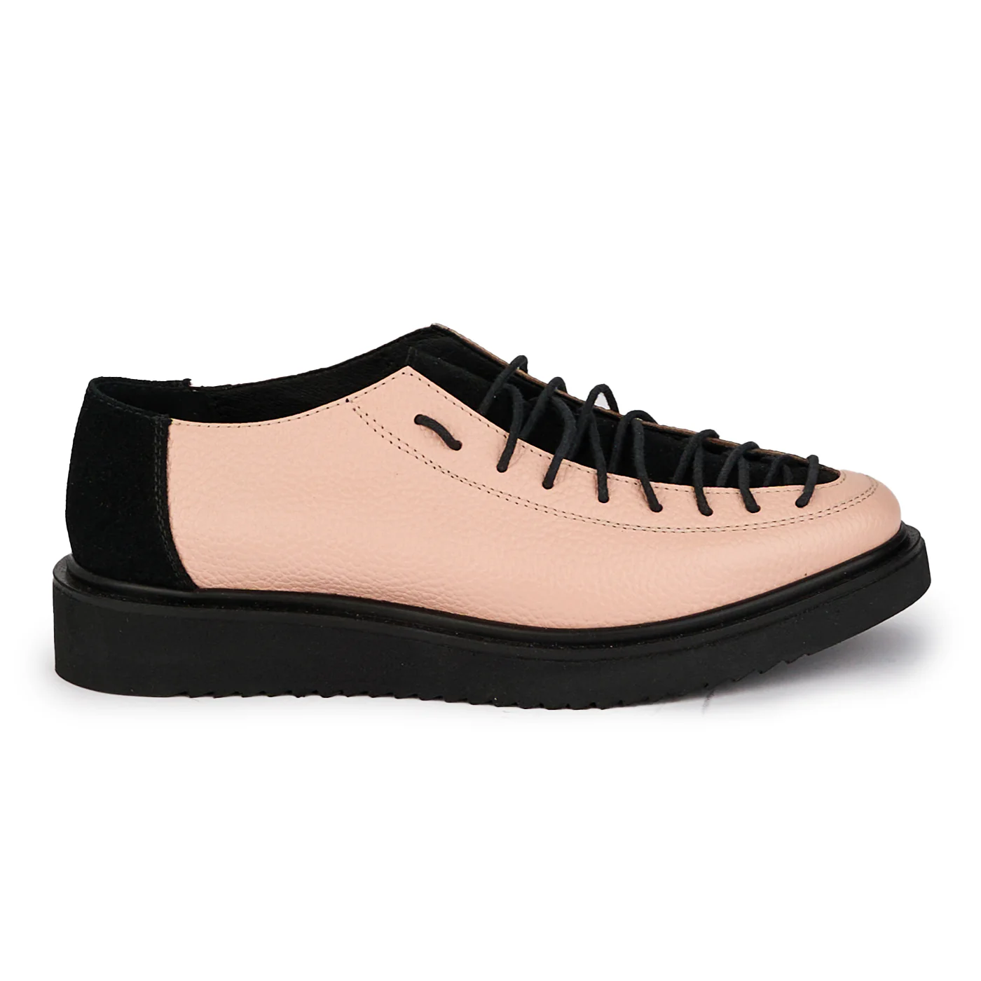 Pantofi casual dama din piele naturala roz 18330
