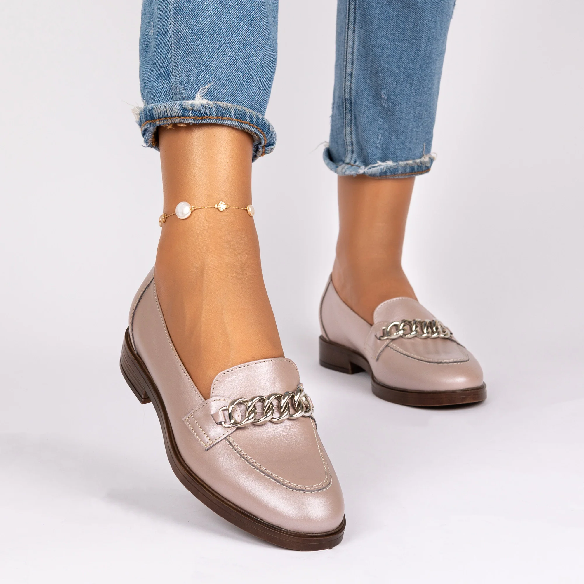 Pantofi casual dama din piele naturala 8538 - Image 2