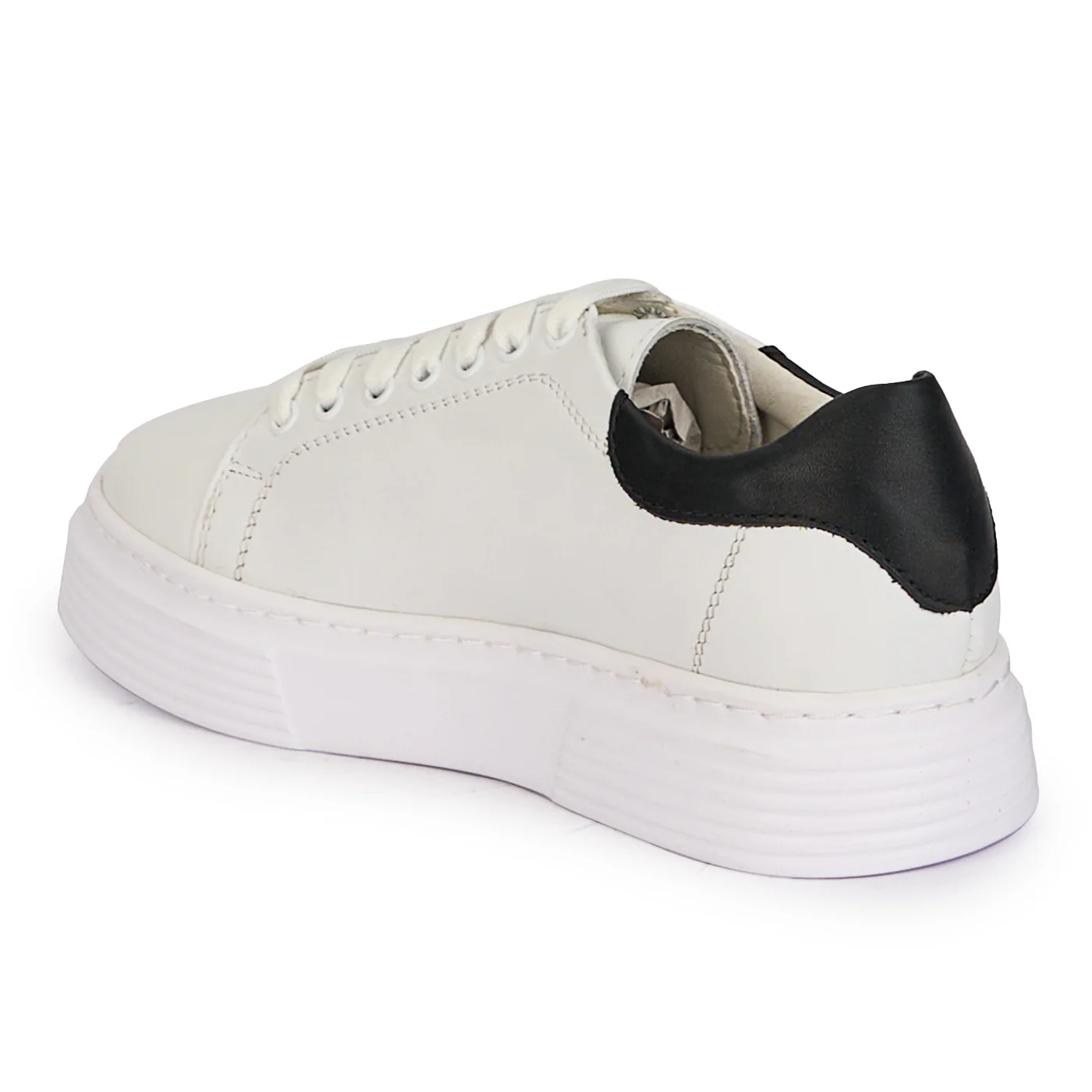 Pantofi casual dama din piele naturala alba 18152 - Image 2