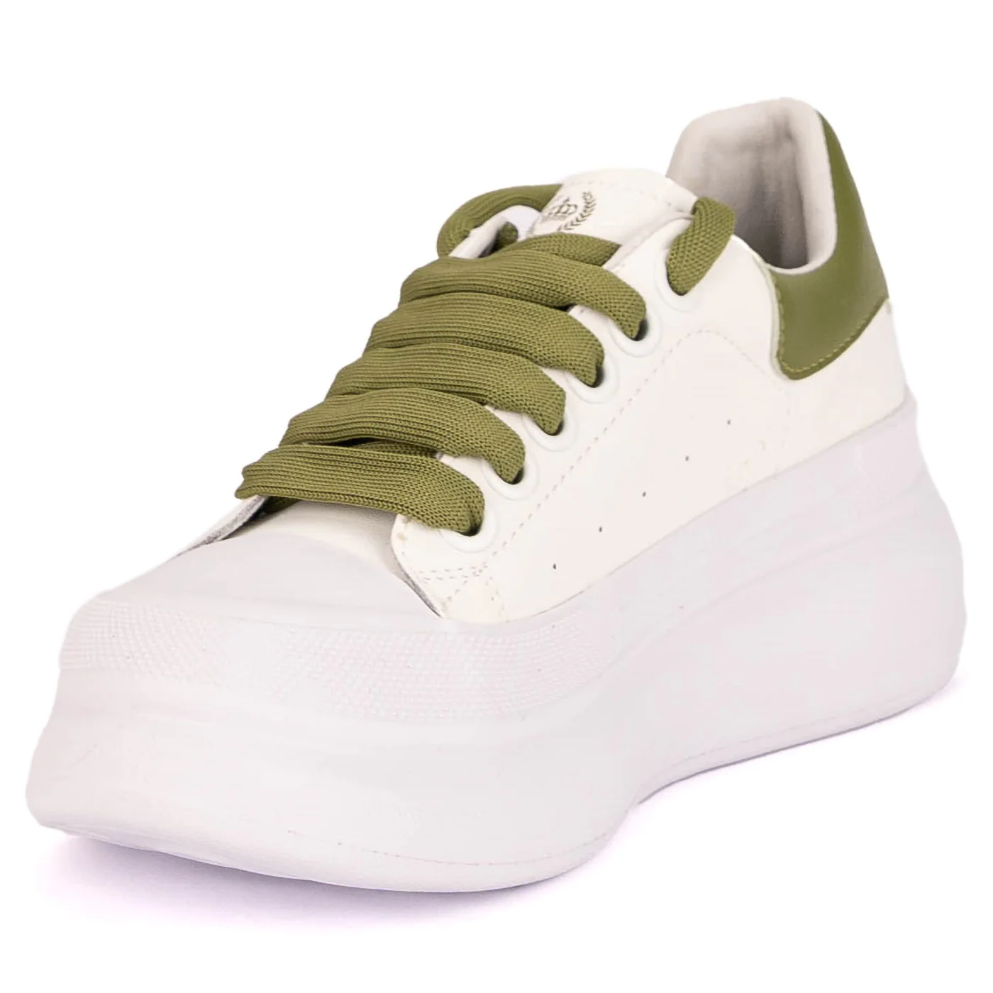 Pantofi casual dama din piele naturala alba 18793 - Image 3