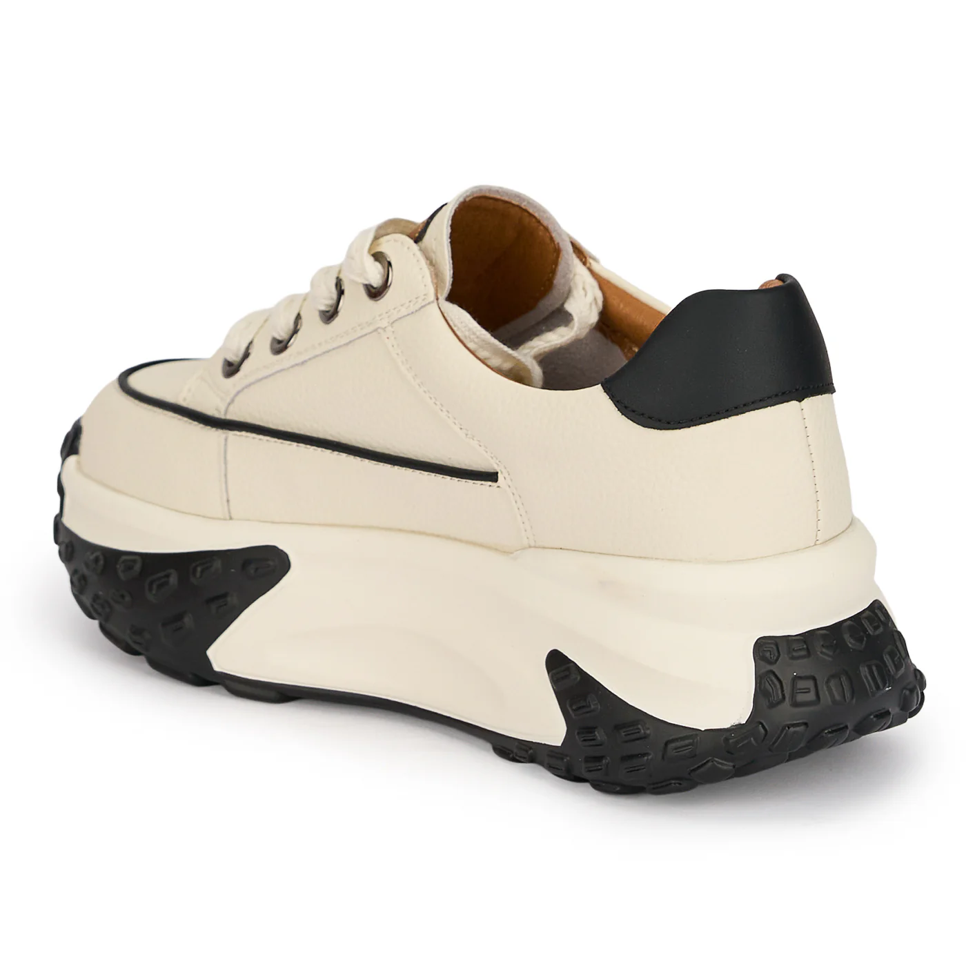 Pantofi casual dama din piele naturala alba 18823 - Image 2