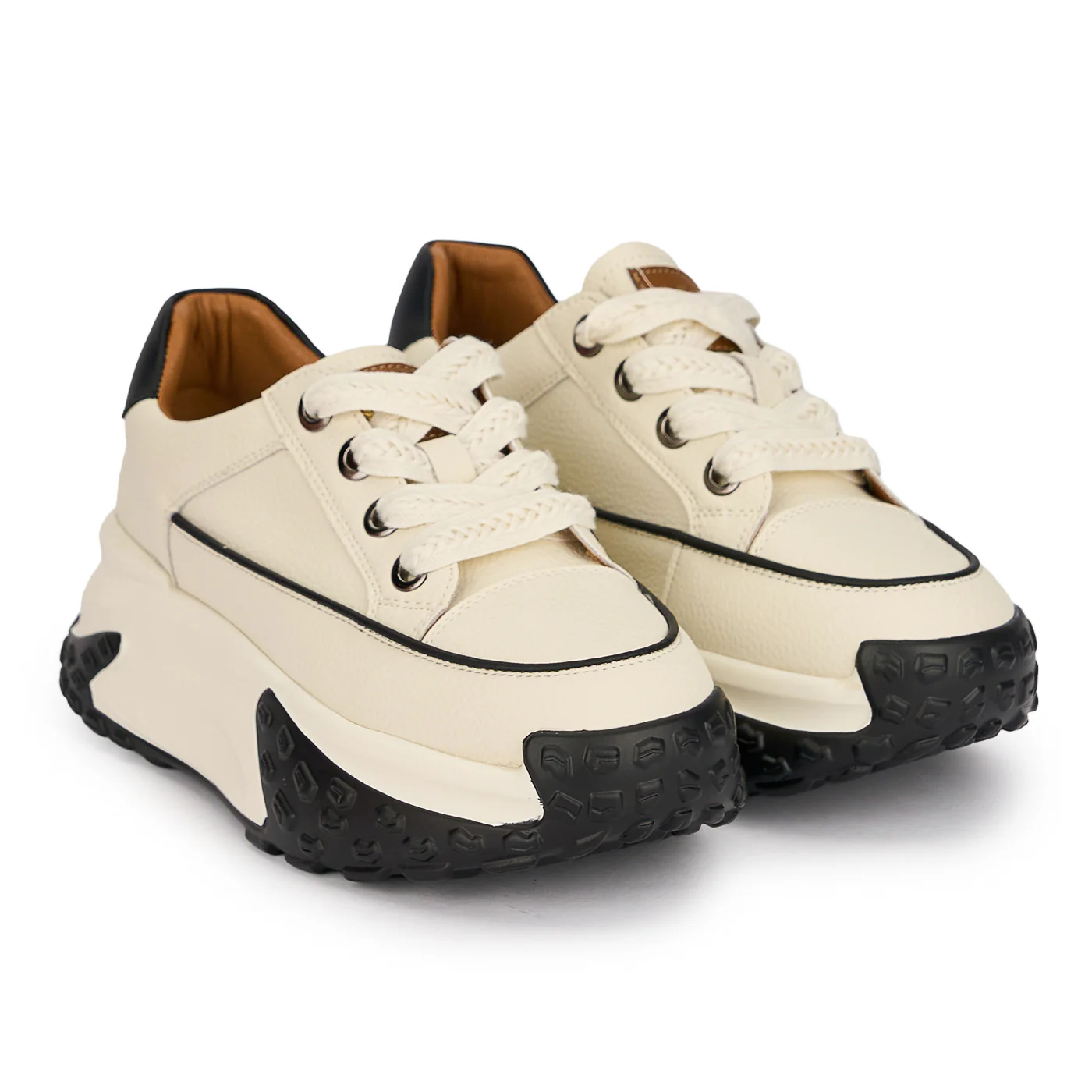 Pantofi casual dama din piele naturala alba 18823 - Image 4