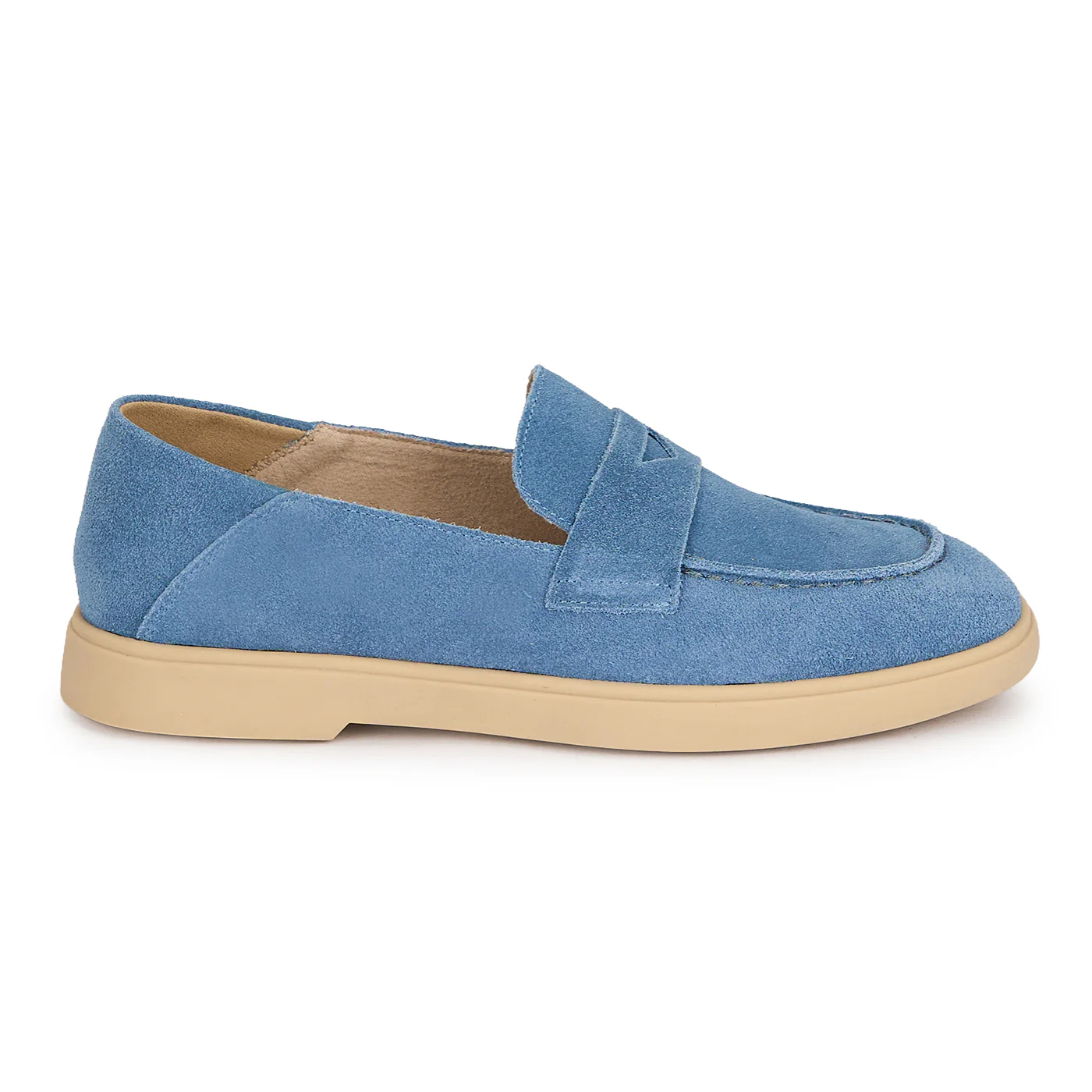 Pantofi casual dama din piele naturala albastra 19511