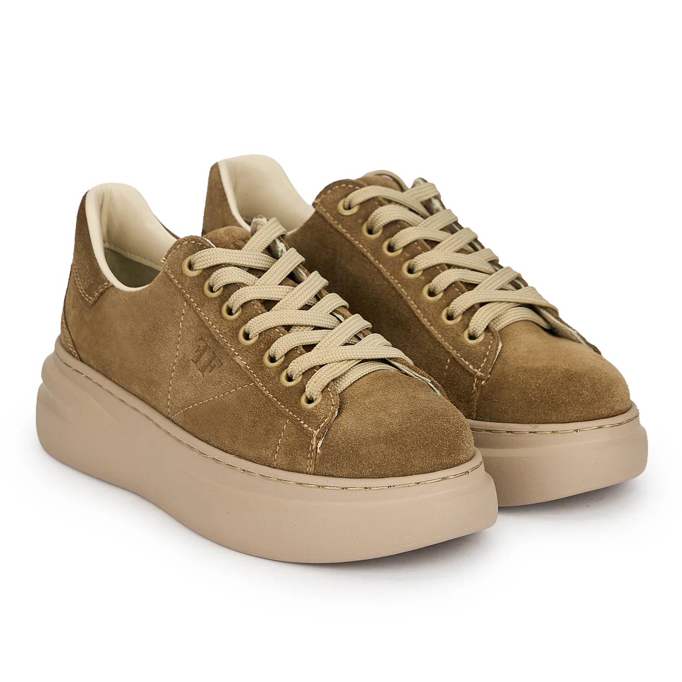 Pantofi casual dama din piele naturala bej 18086 - Image 4