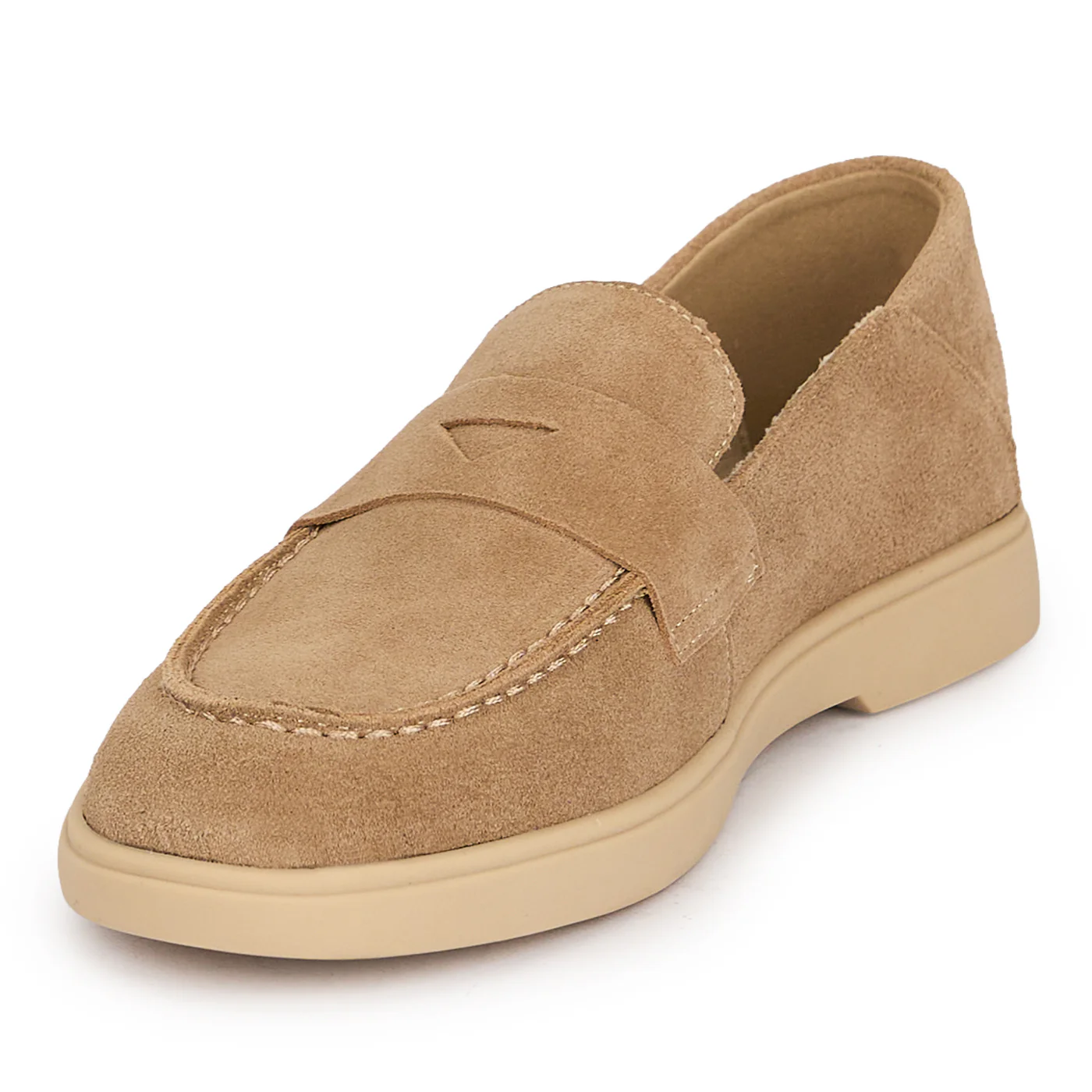 Pantofi casual dama din piele naturala bej 19510 - Image 3