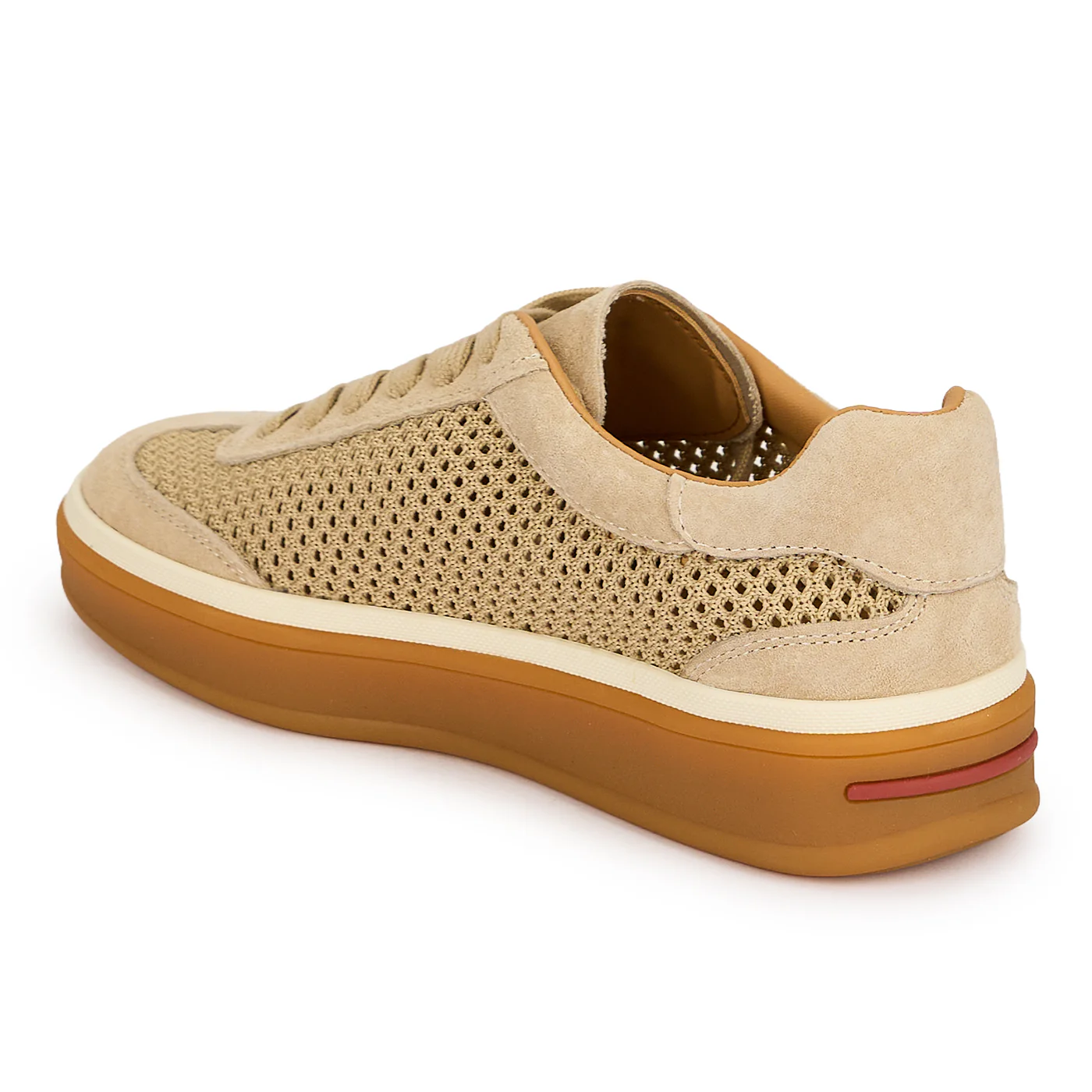Pantofi casual dama din piele naturala bej 19529 - Image 2