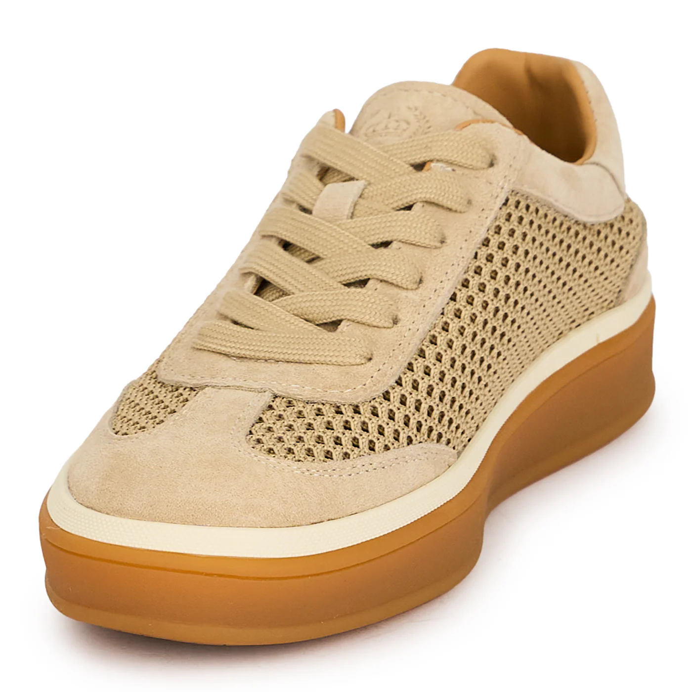 Pantofi casual dama din piele naturala bej 19529 - Image 3