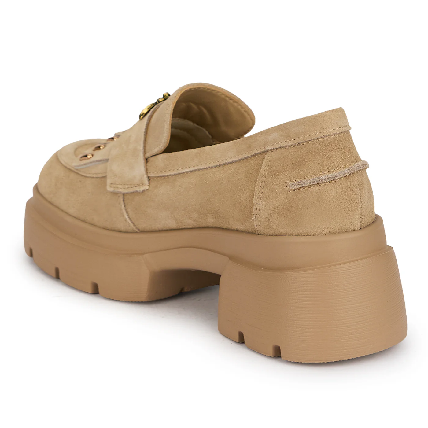 Pantofi casual dama din piele naturala bej 19681 - Image 3