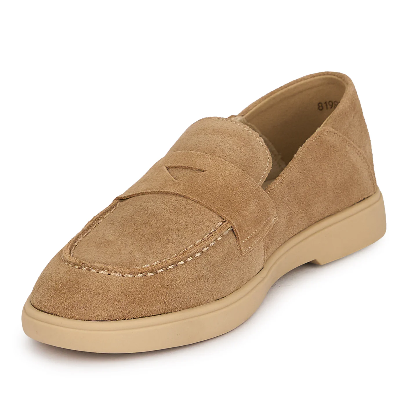 Pantofi casual dama din piele naturala bej 19807 - Image 3