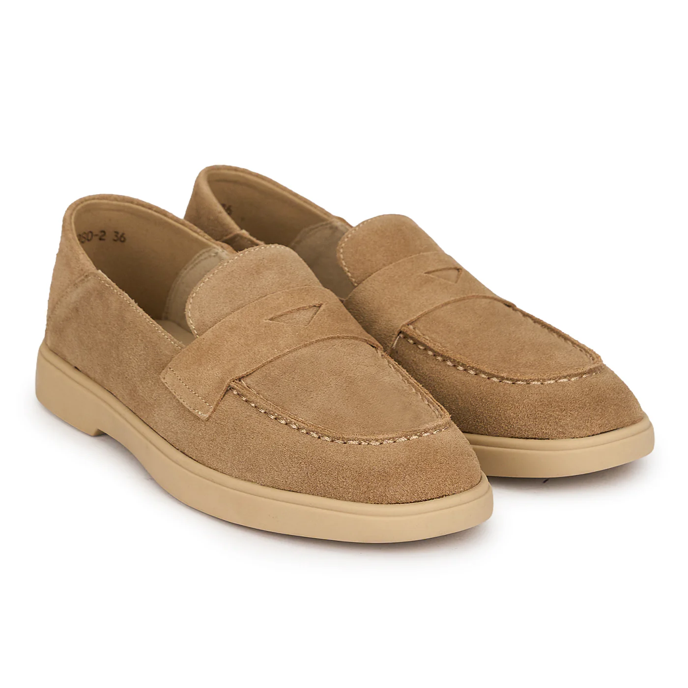 Pantofi casual dama din piele naturala bej 19807 - Image 4