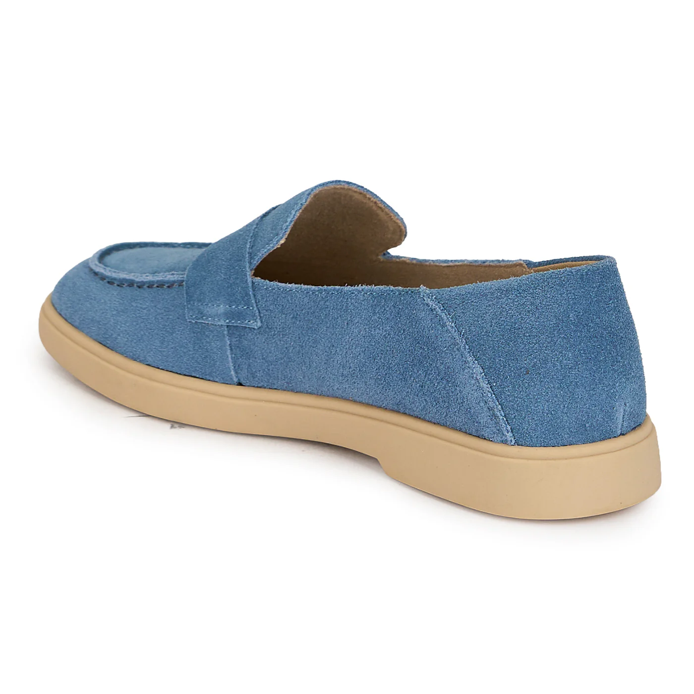 Pantofi casual dama din piele naturala bleu 19806 - Image 2