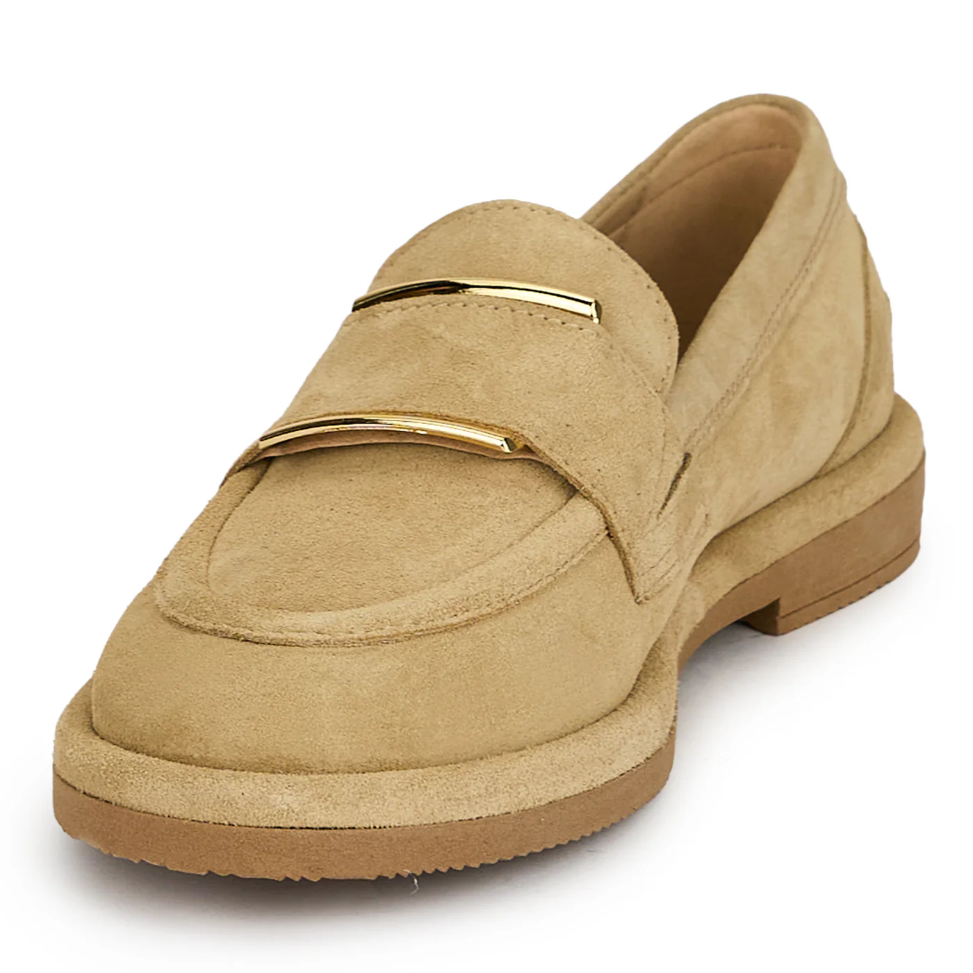 Pantofi casual dama din piele naturala crem 19724 - Image 3
