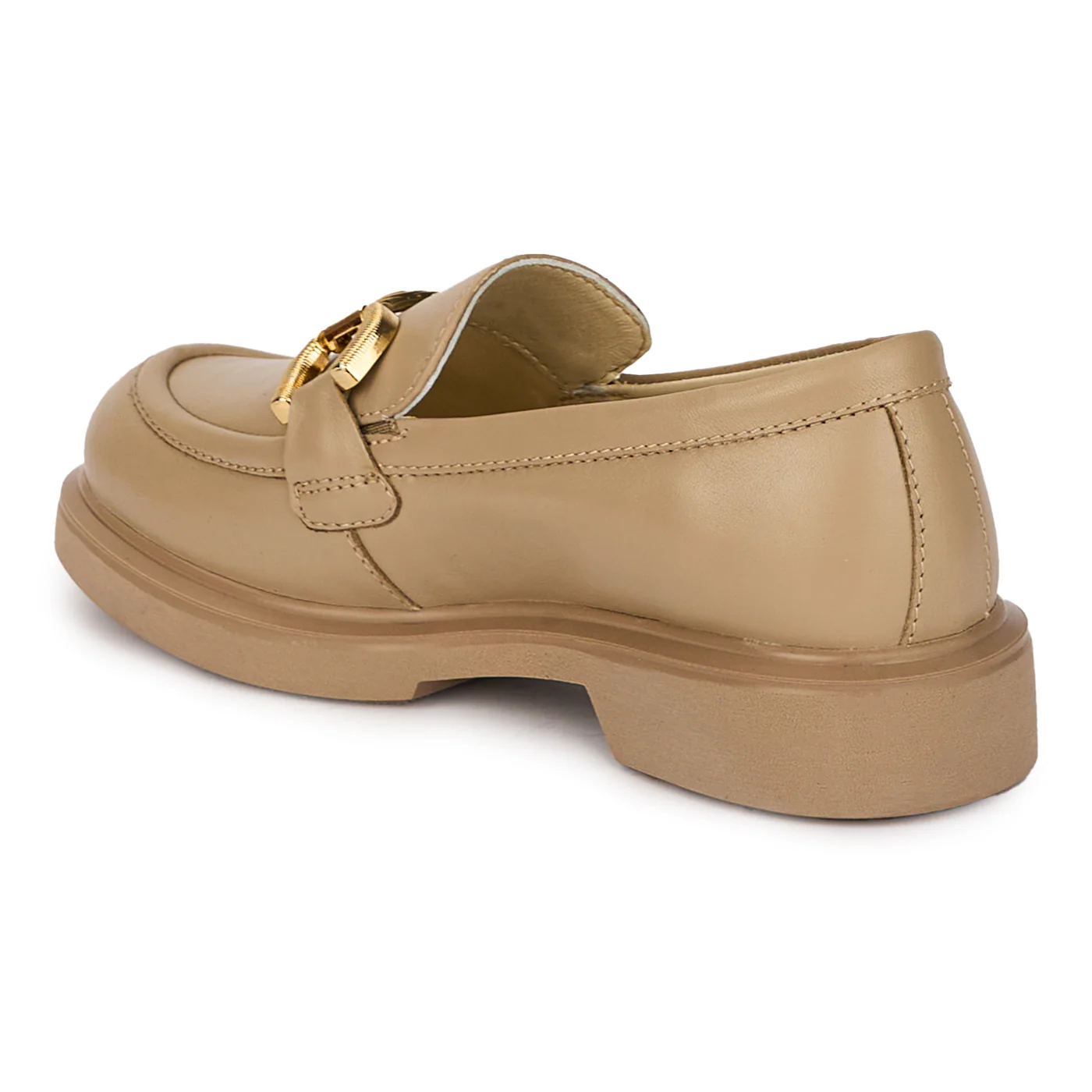Pantofi casual dama din piele naturala cu accesoriu metalic 18005 - Image 2