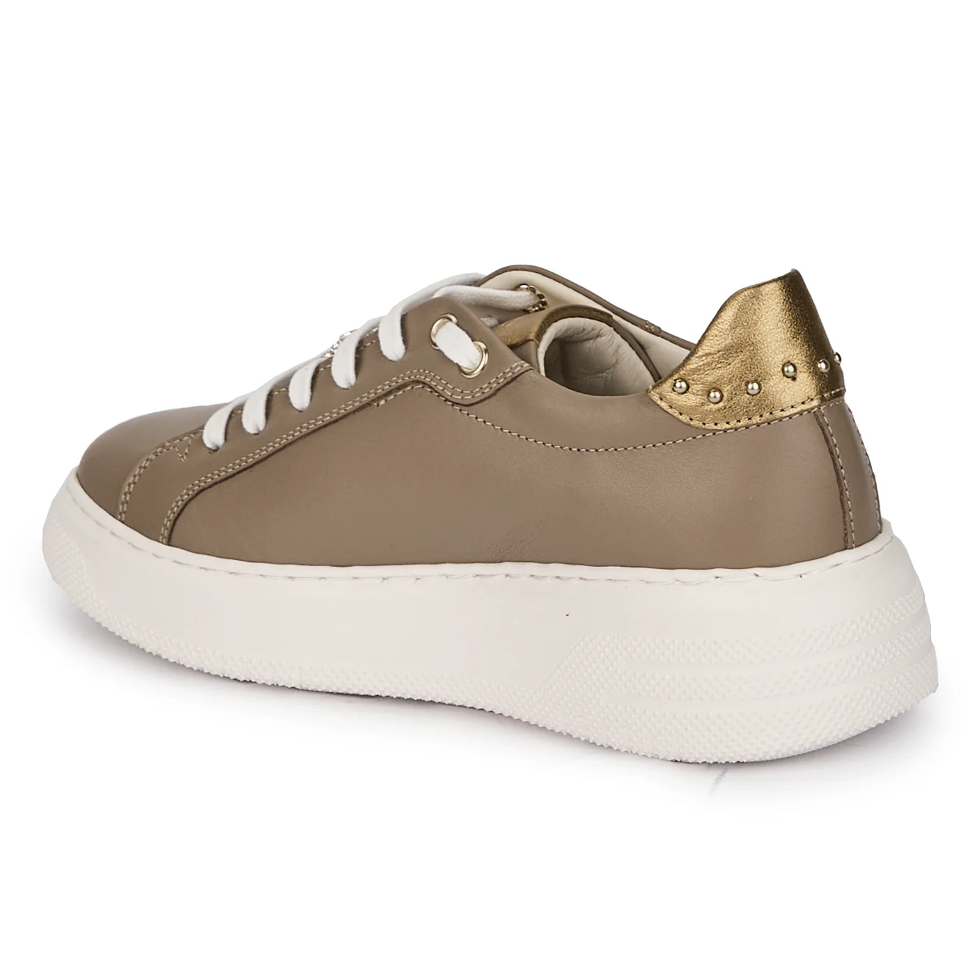 Pantofi casual dama din piele naturala cu accesoriu metalic 18006 - Image 2