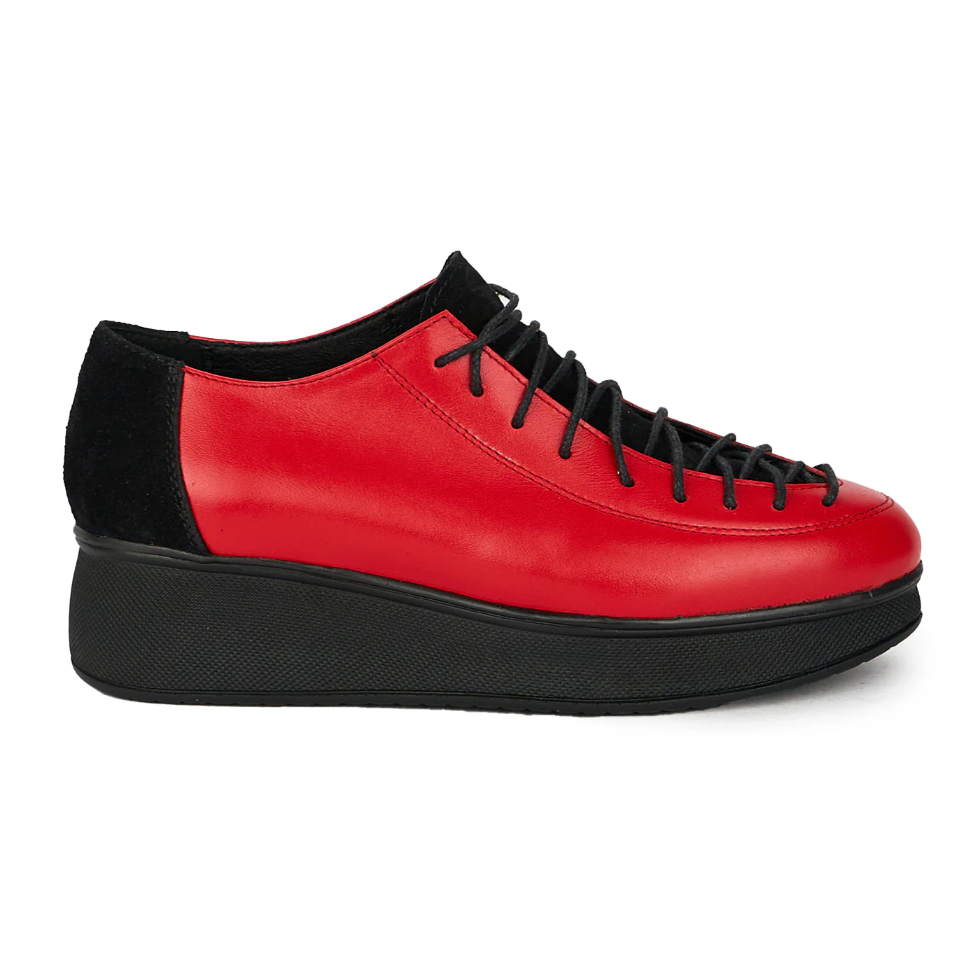 Pantofi casual dama din piele naturala cu siret 17805