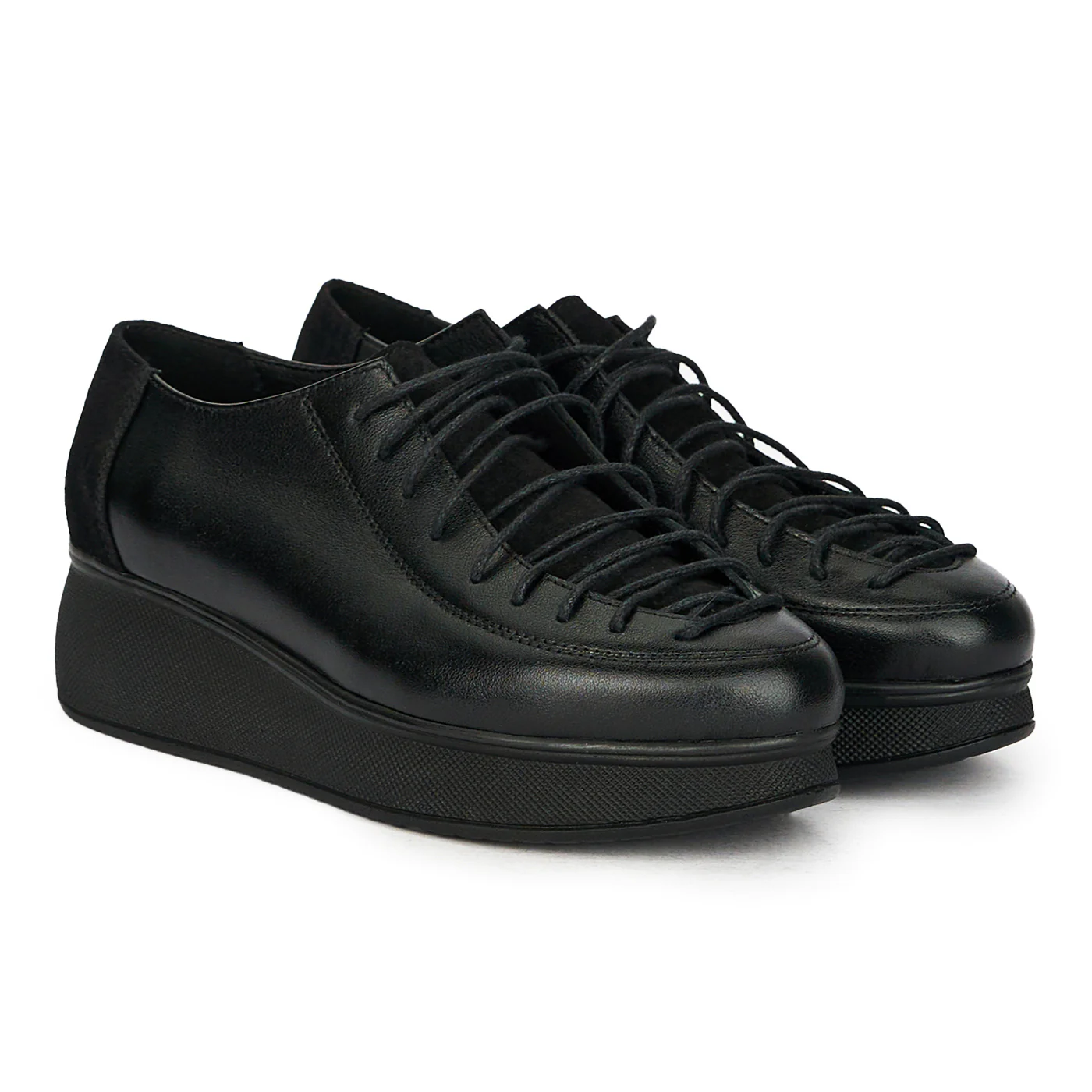 Pantofi casual dama din piele naturala cu siret 17807 - Image 4