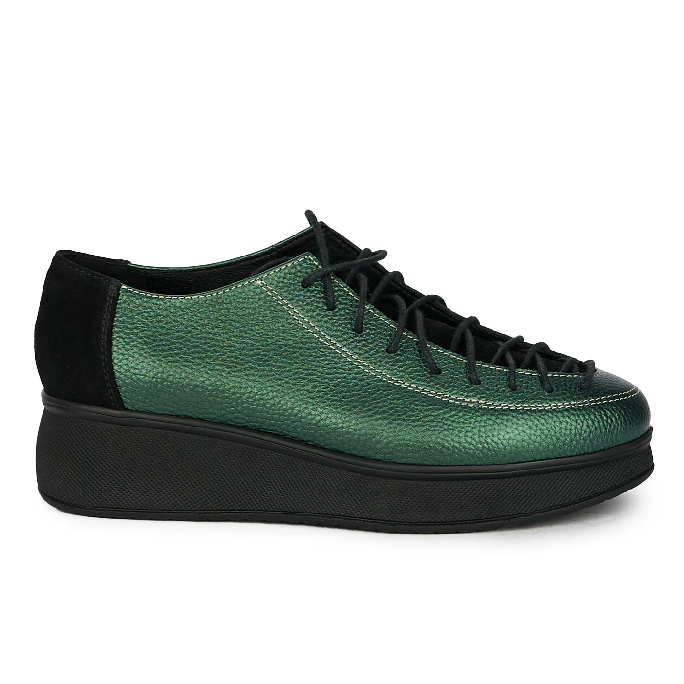 Pantofi casual dama din piele naturala cu siret 17810