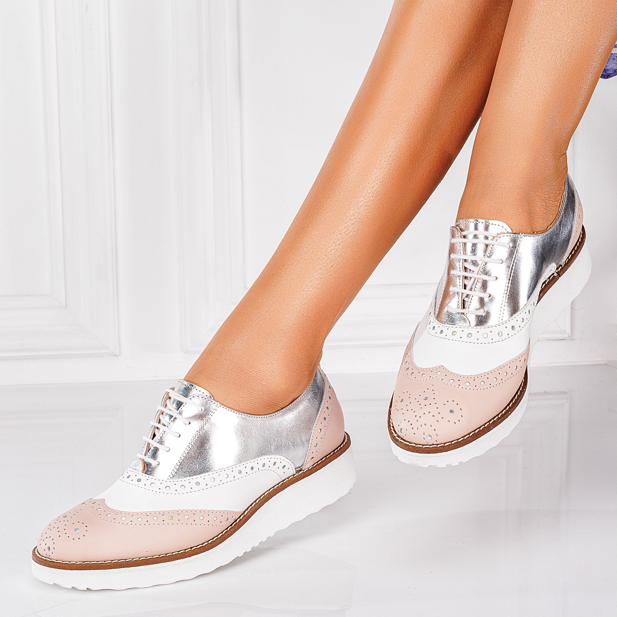 Pantofi Casual Dama din Piele Naturala cu Talpa 3.5 Cm 10643 - Image 2