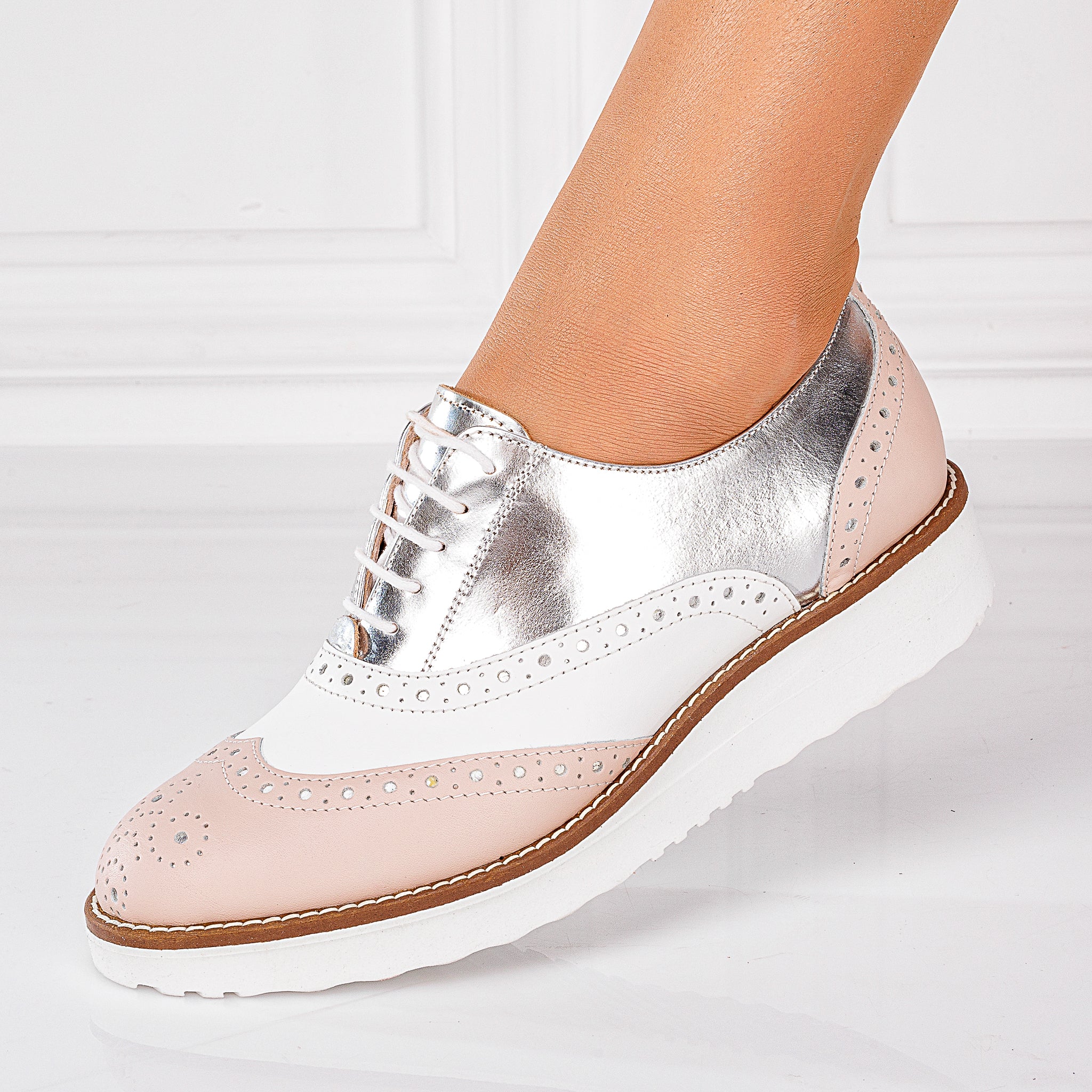 Pantofi Casual Dama din Piele Naturala cu Talpa 3.5 Cm 10643 - Image 3