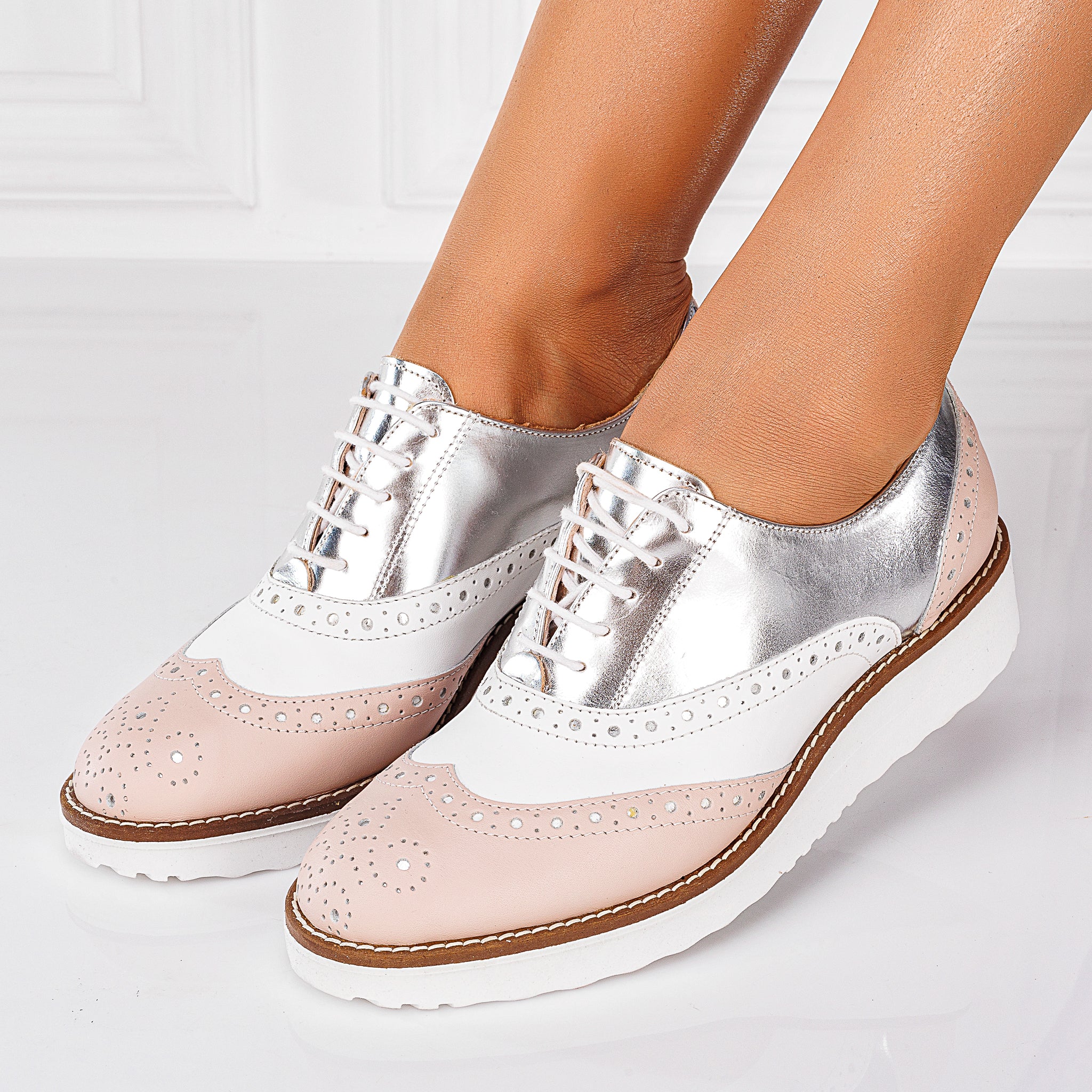 Pantofi Casual Dama din Piele Naturala cu Talpa 3.5 Cm 10643 - Image 4