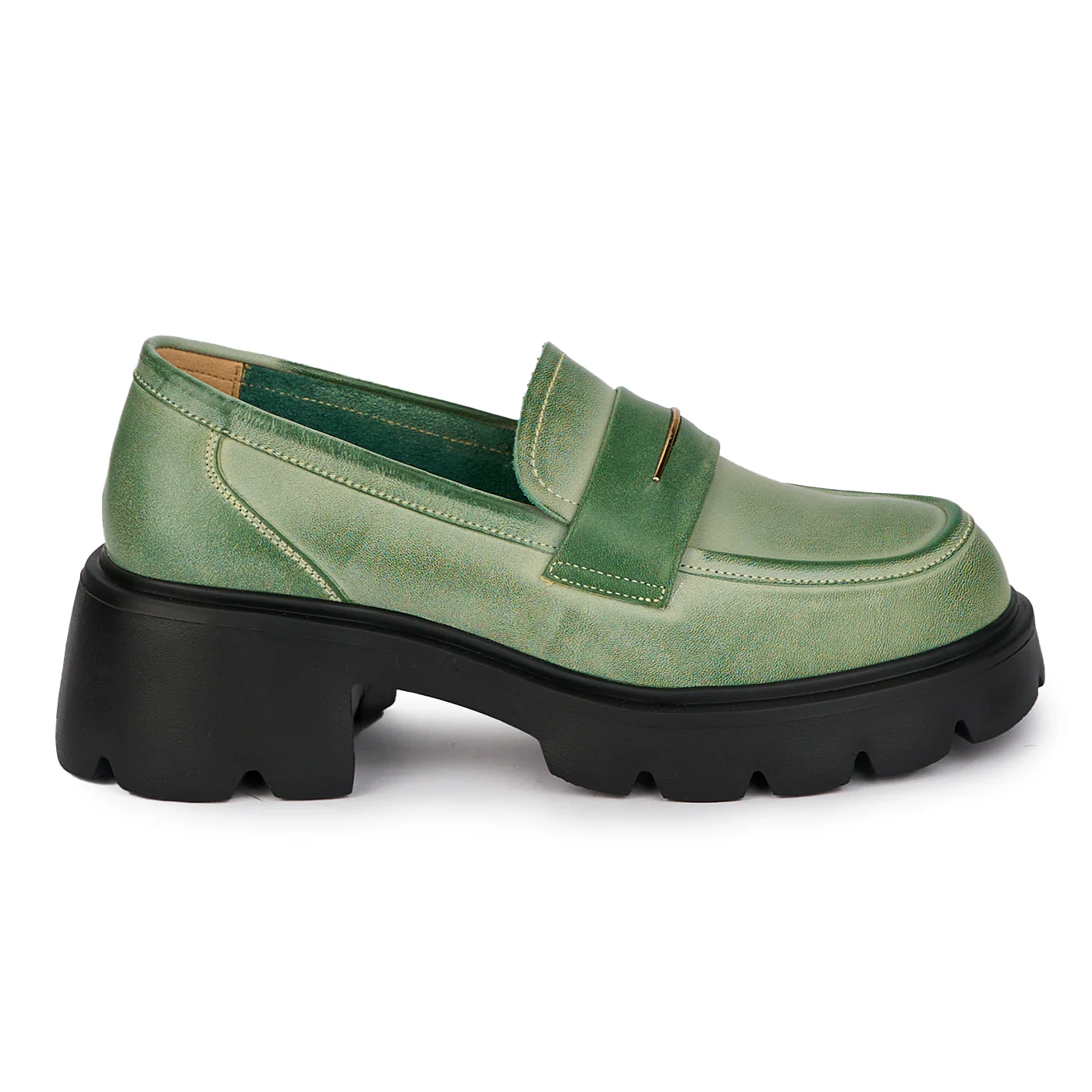 Pantofi casual dama din piele naturala cu talpa inalta 17994