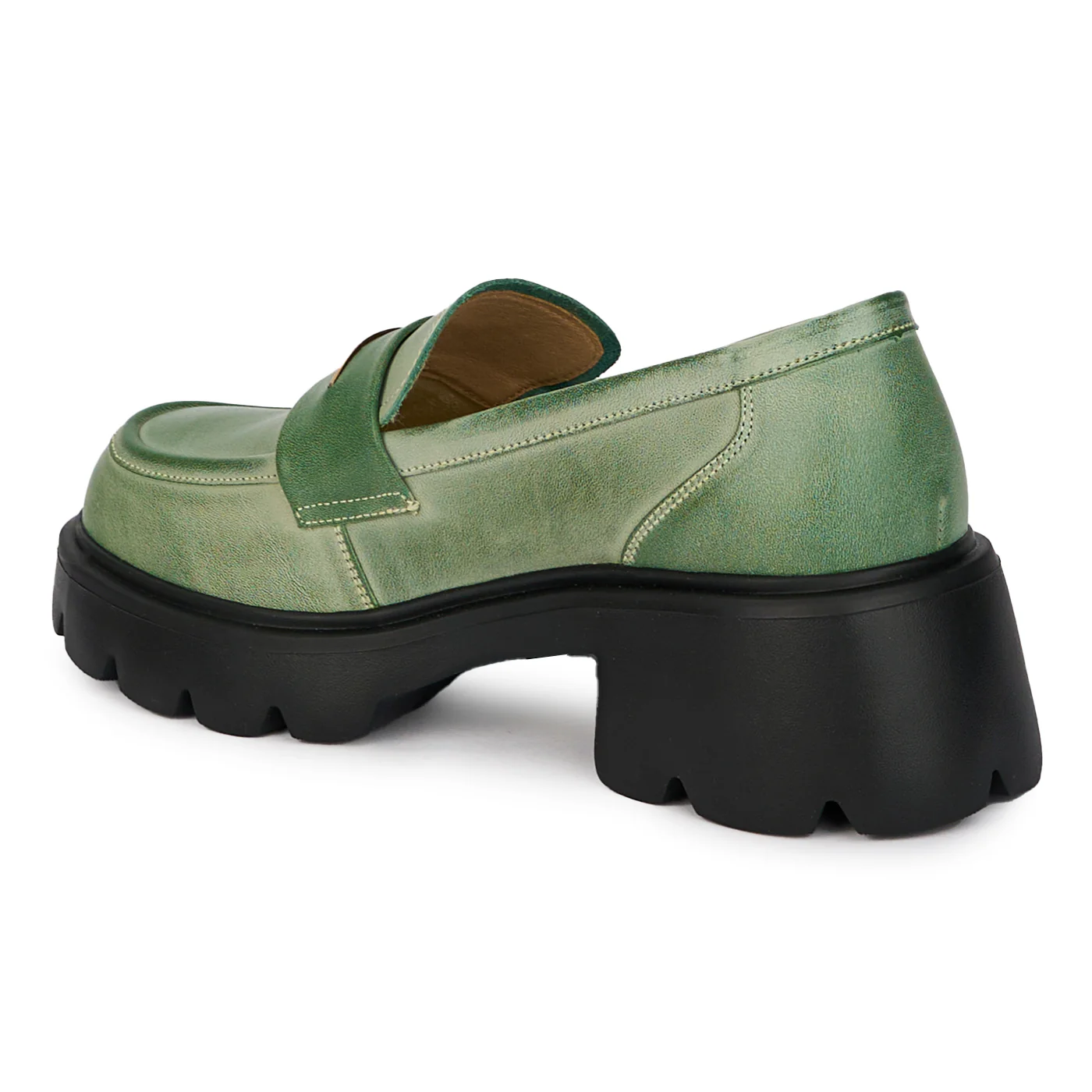 Pantofi casual dama din piele naturala cu talpa inalta 17994 - Image 2