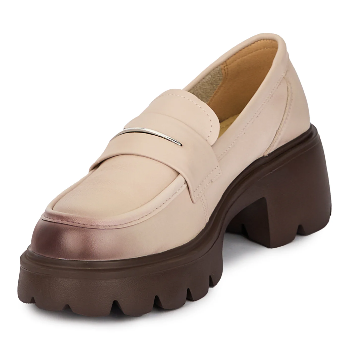 Pantofi casual dama din piele naturala cu talpa inalta 17995 - Image 3