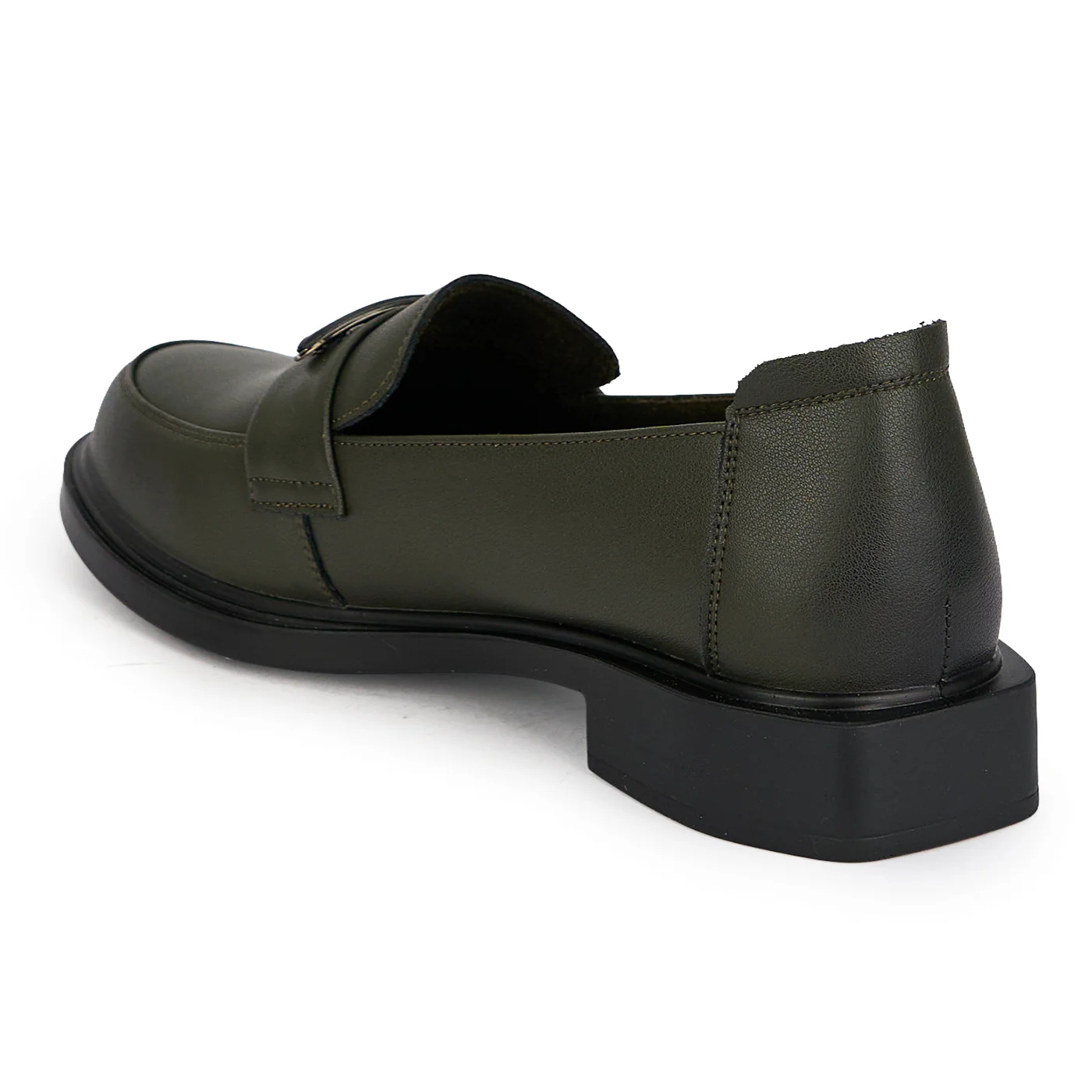 Pantofi casual dama din piele naturala kaki 19513 - Image 2