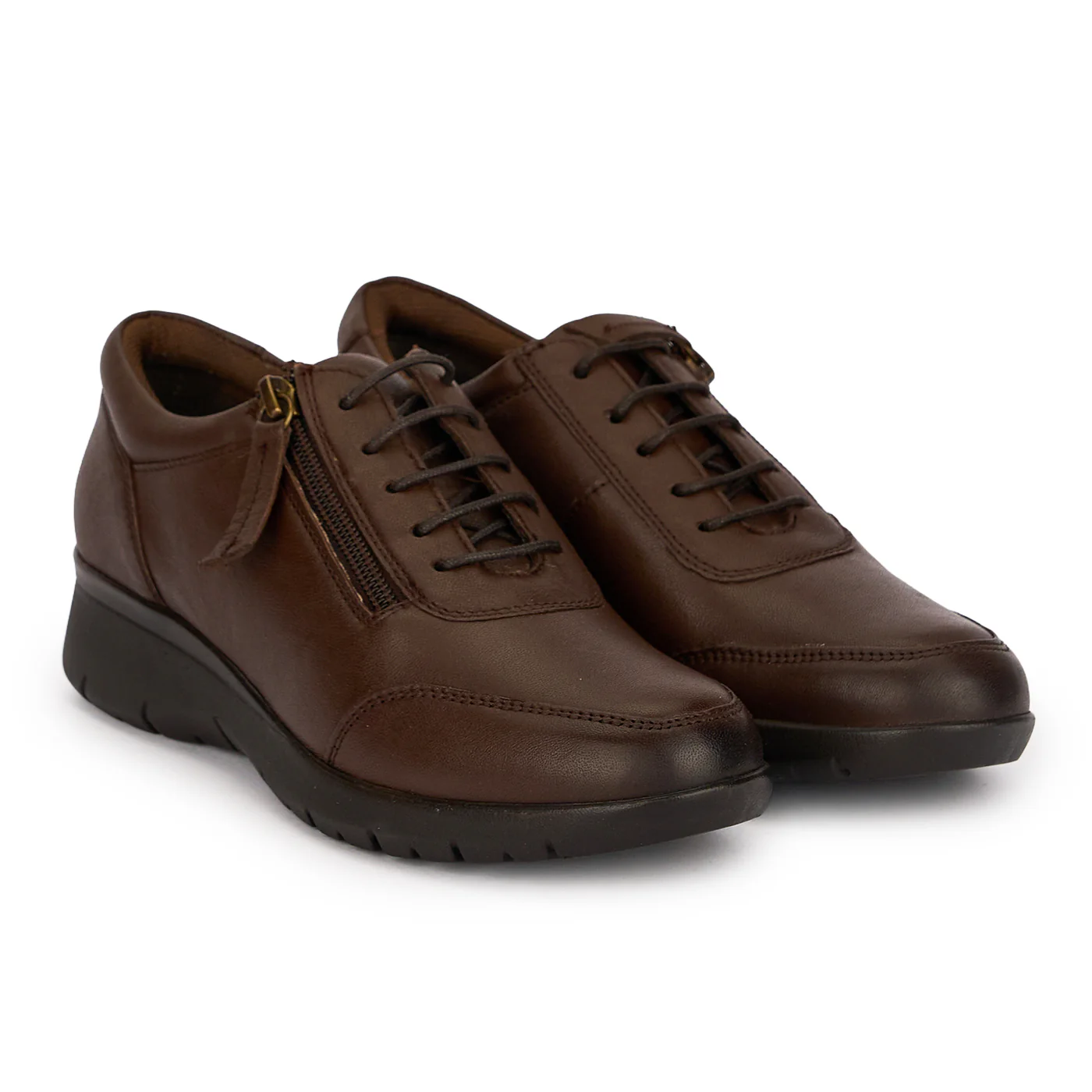 Pantofi casual dama din piele naturala maro 18817 - Image 4