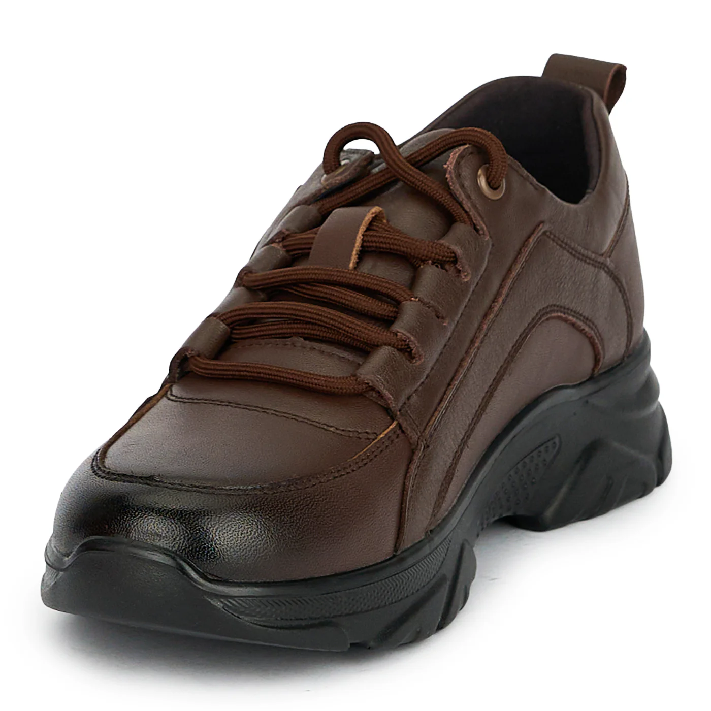 Pantofi casual dama din piele naturala maro 19244 - Image 3