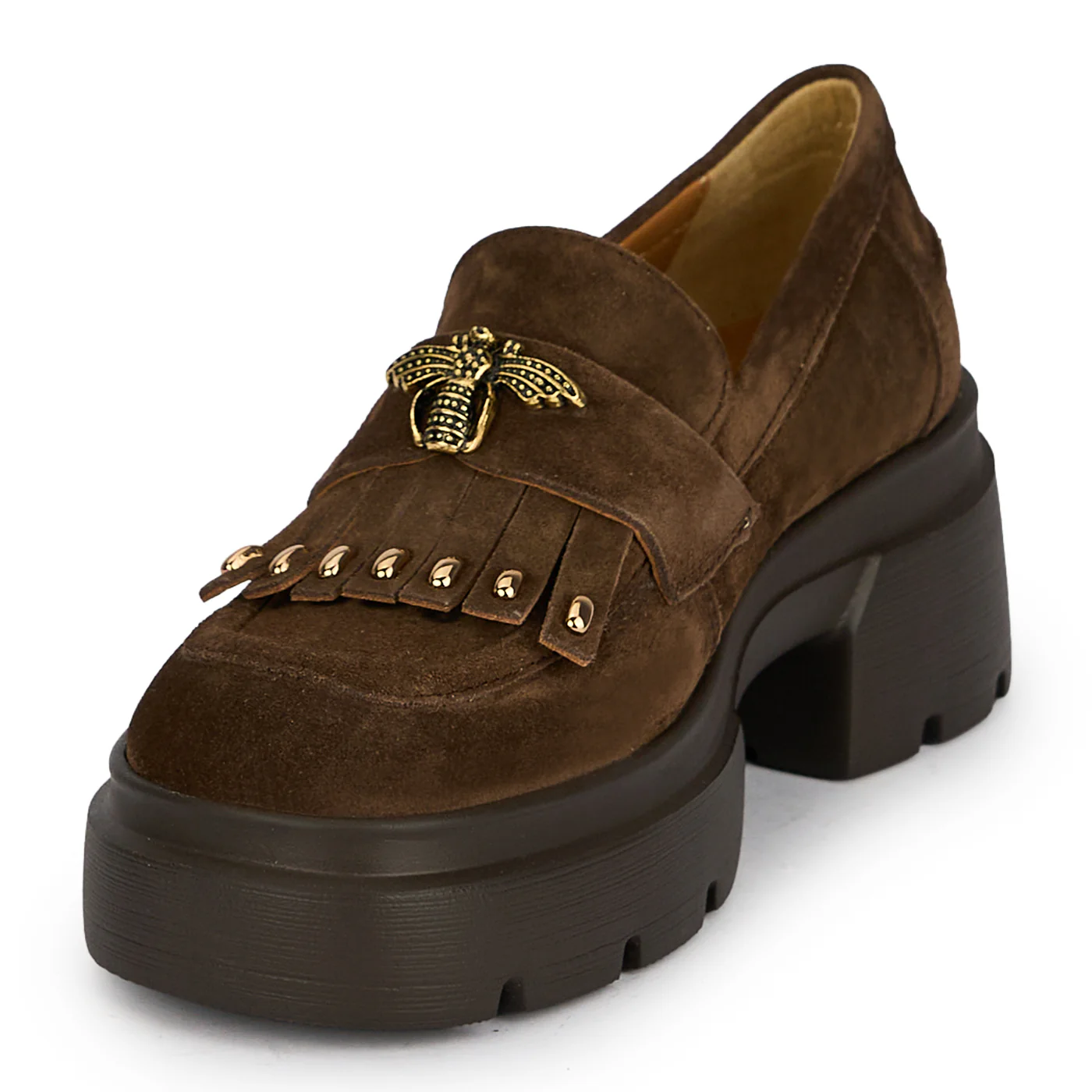 Pantofi casual dama din piele naturala maro 19682 - Image 4