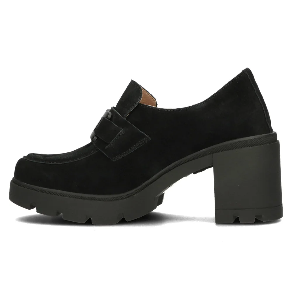 Pantofi casual dama din piele naturala neagra 14524 - Image 4