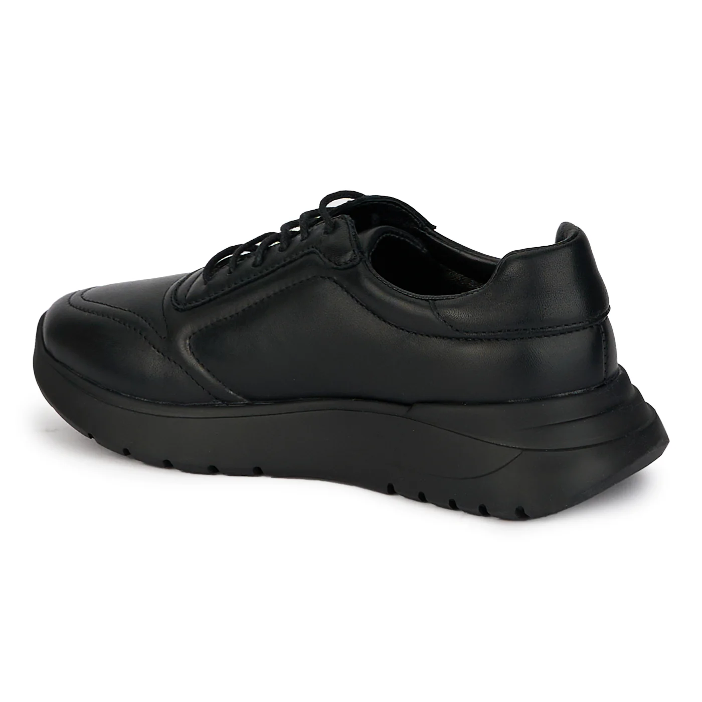 Pantofi casual dama din piele naturala neagra 18035 - Image 2