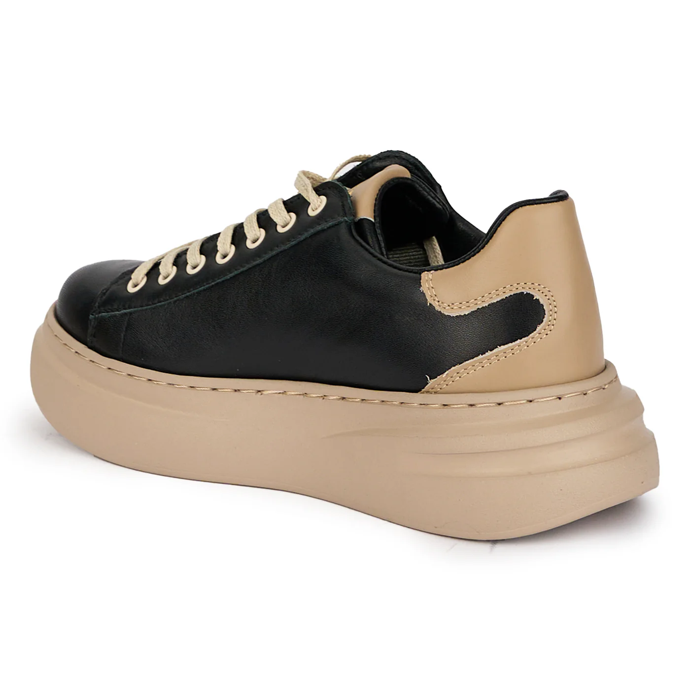 Pantofi casual dama din piele naturala neagra 18085 - Image 2