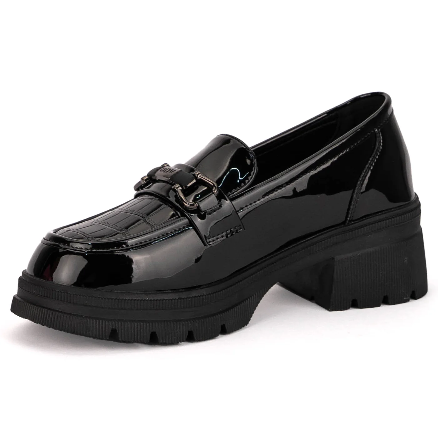 Pantofi casual dama din piele naturala neagra 18806 - Image 3