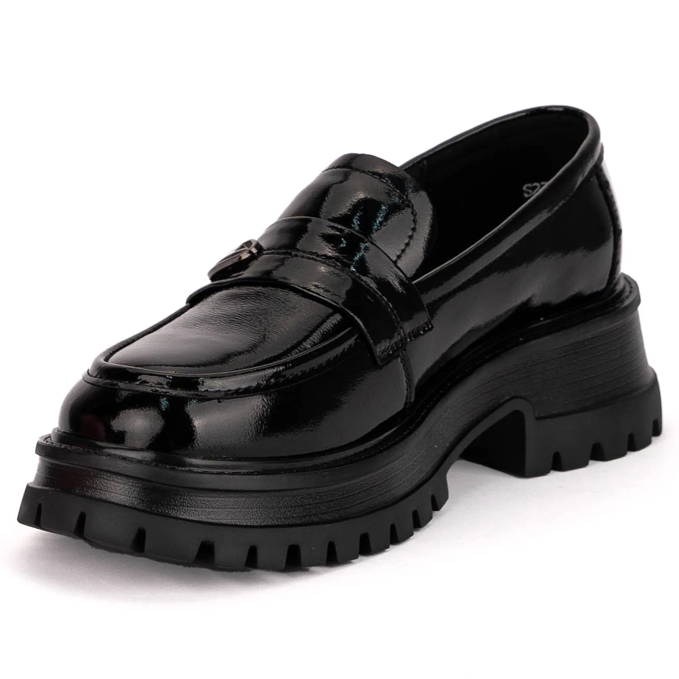 Pantofi casual dama din piele naturala neagra 18807 - Image 3
