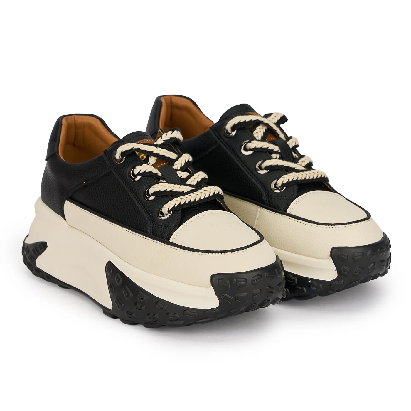 Pantofi casual dama din piele naturala neagra 18824 - Image 4