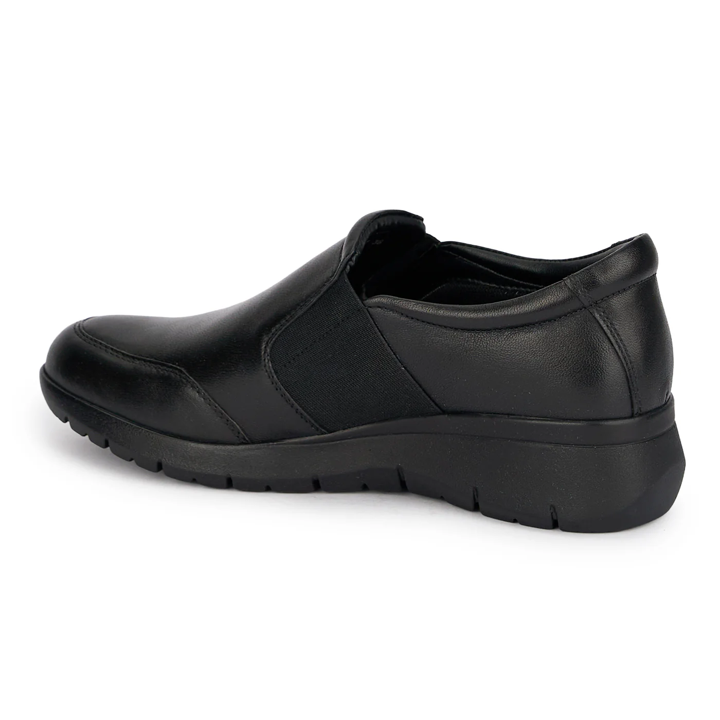 Pantofi casual dama din piele naturala neagra 18875 - Image 2