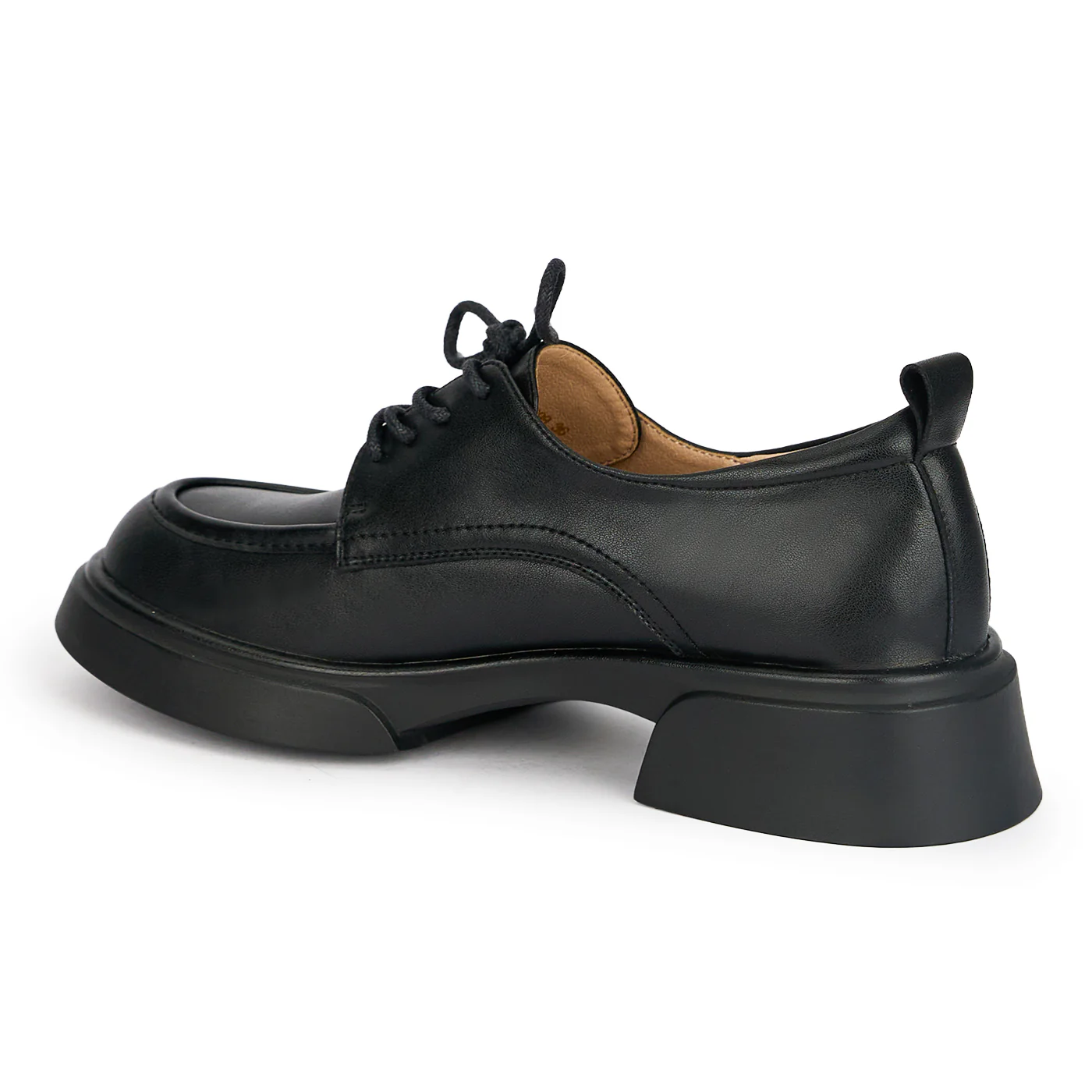 Pantofi casual dama din piele naturala neagra 18895 - Image 2