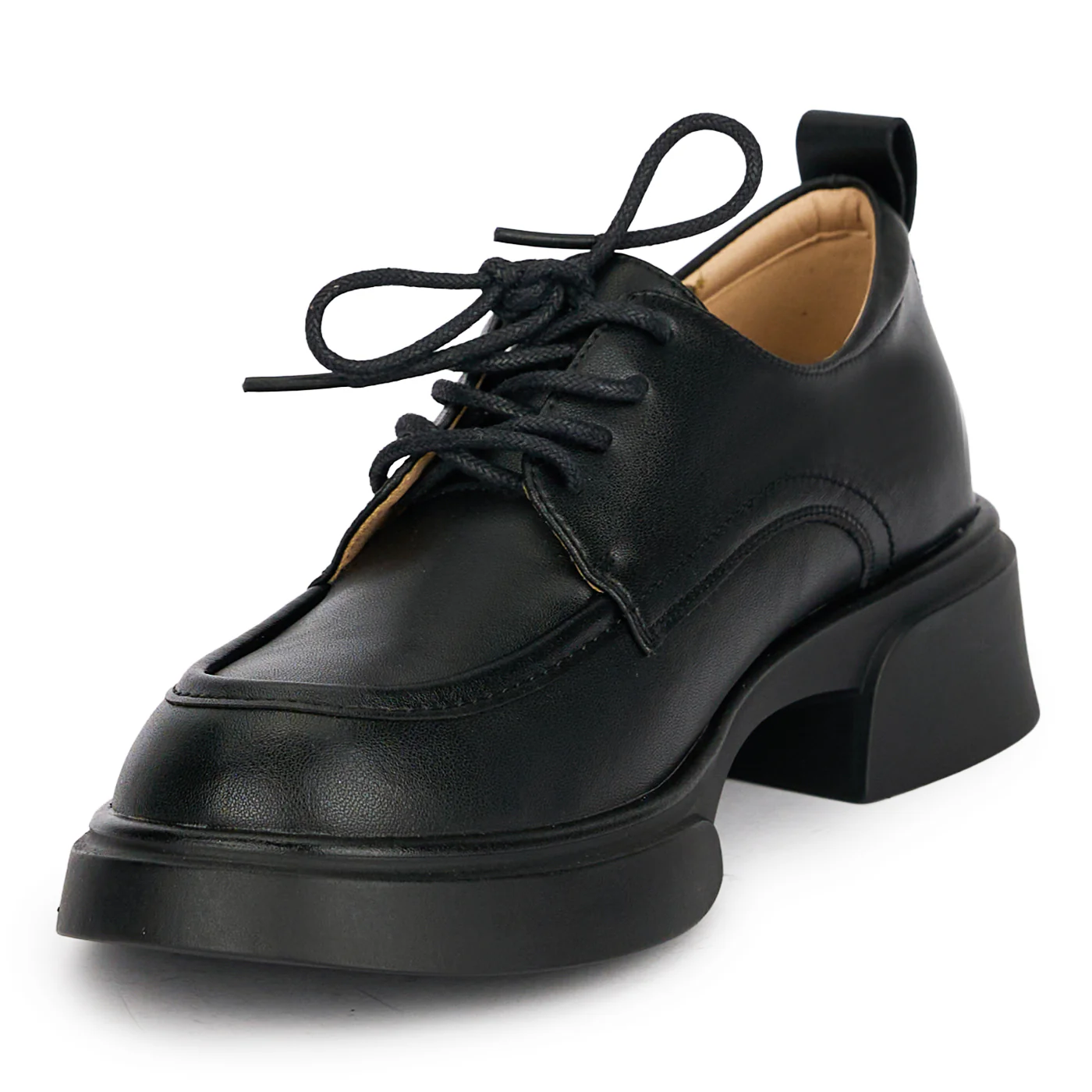 Pantofi casual dama din piele naturala neagra 18895 - Image 3