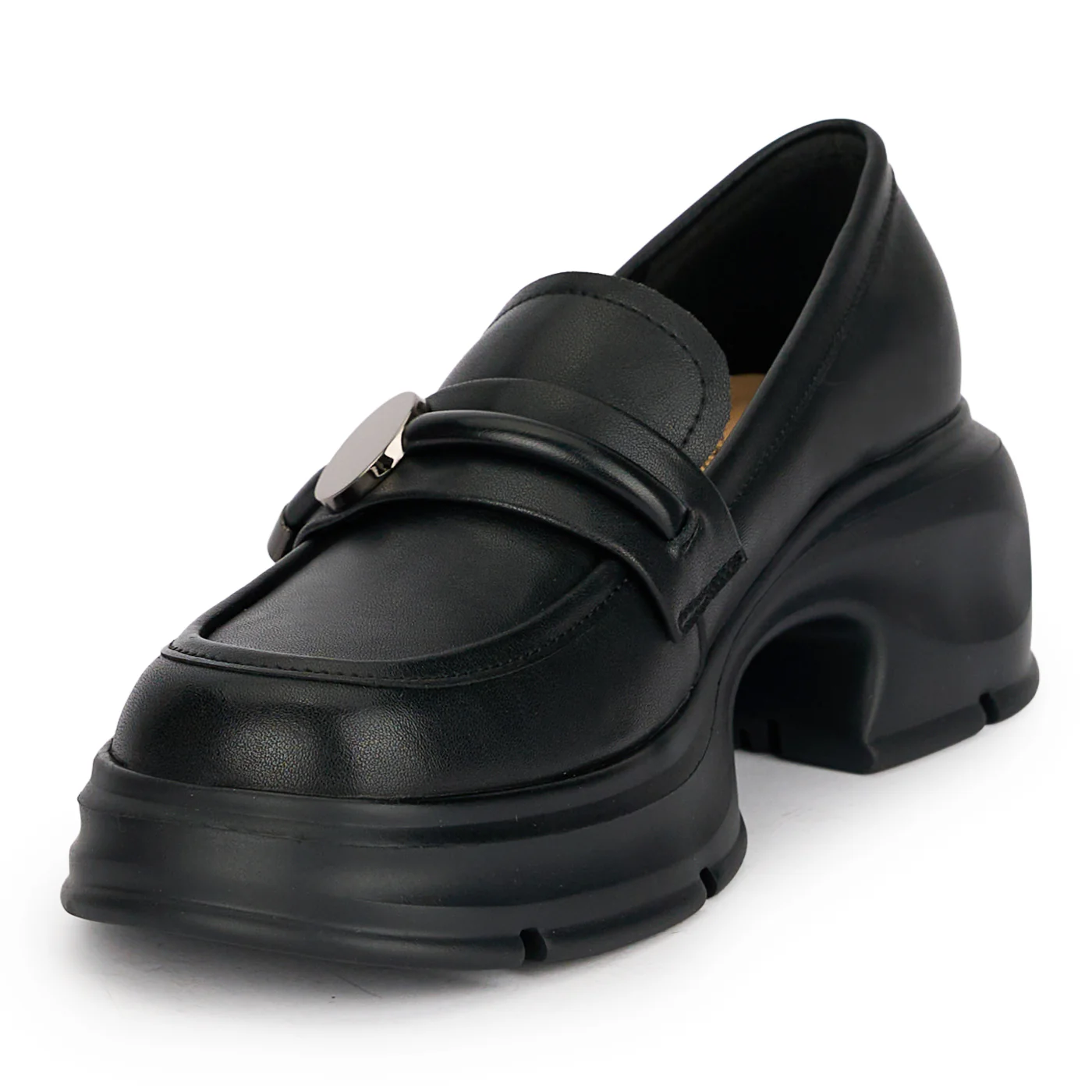 Pantofi casual dama din piele naturala neagra 18896 - Image 3