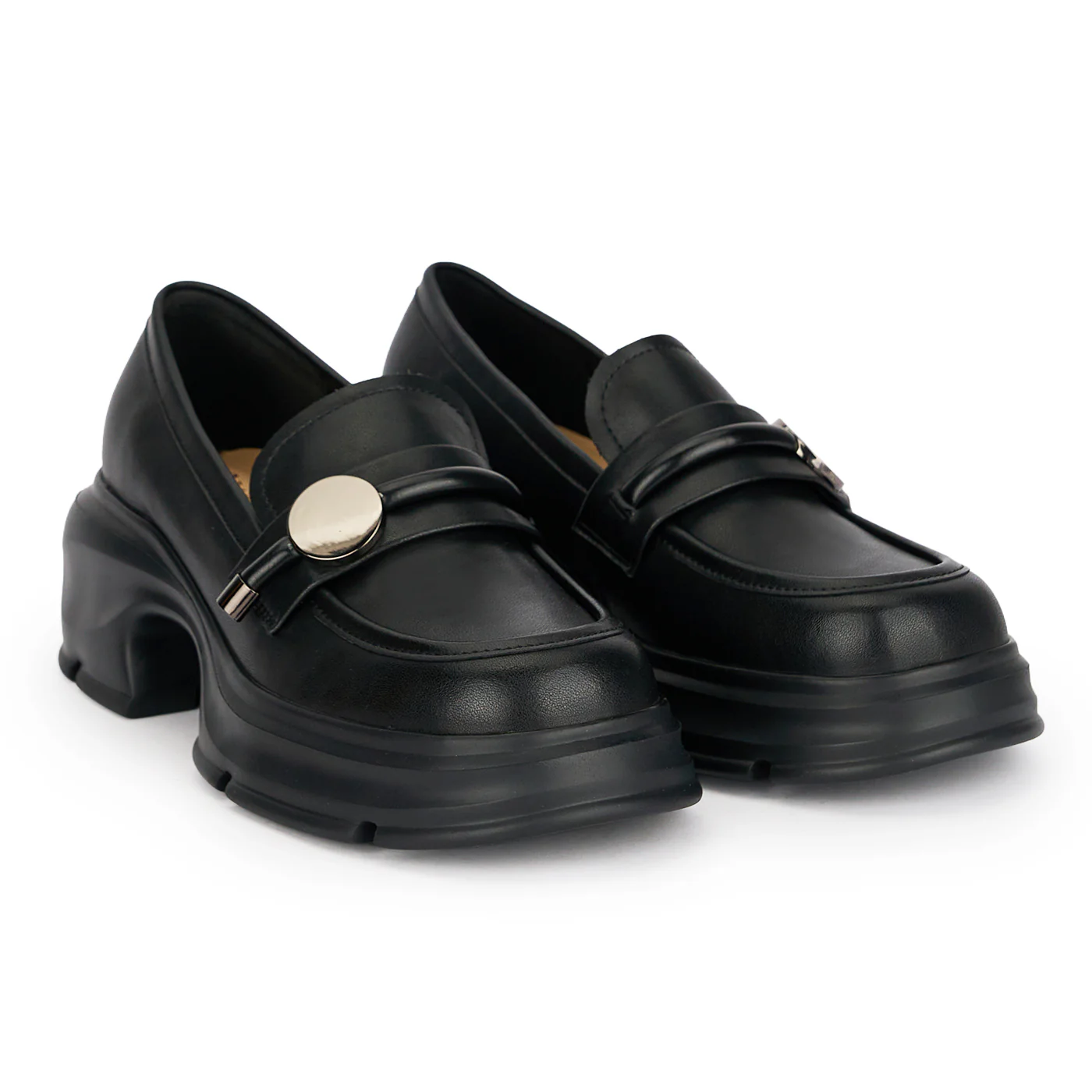 Pantofi casual dama din piele naturala neagra 18896 - Image 4