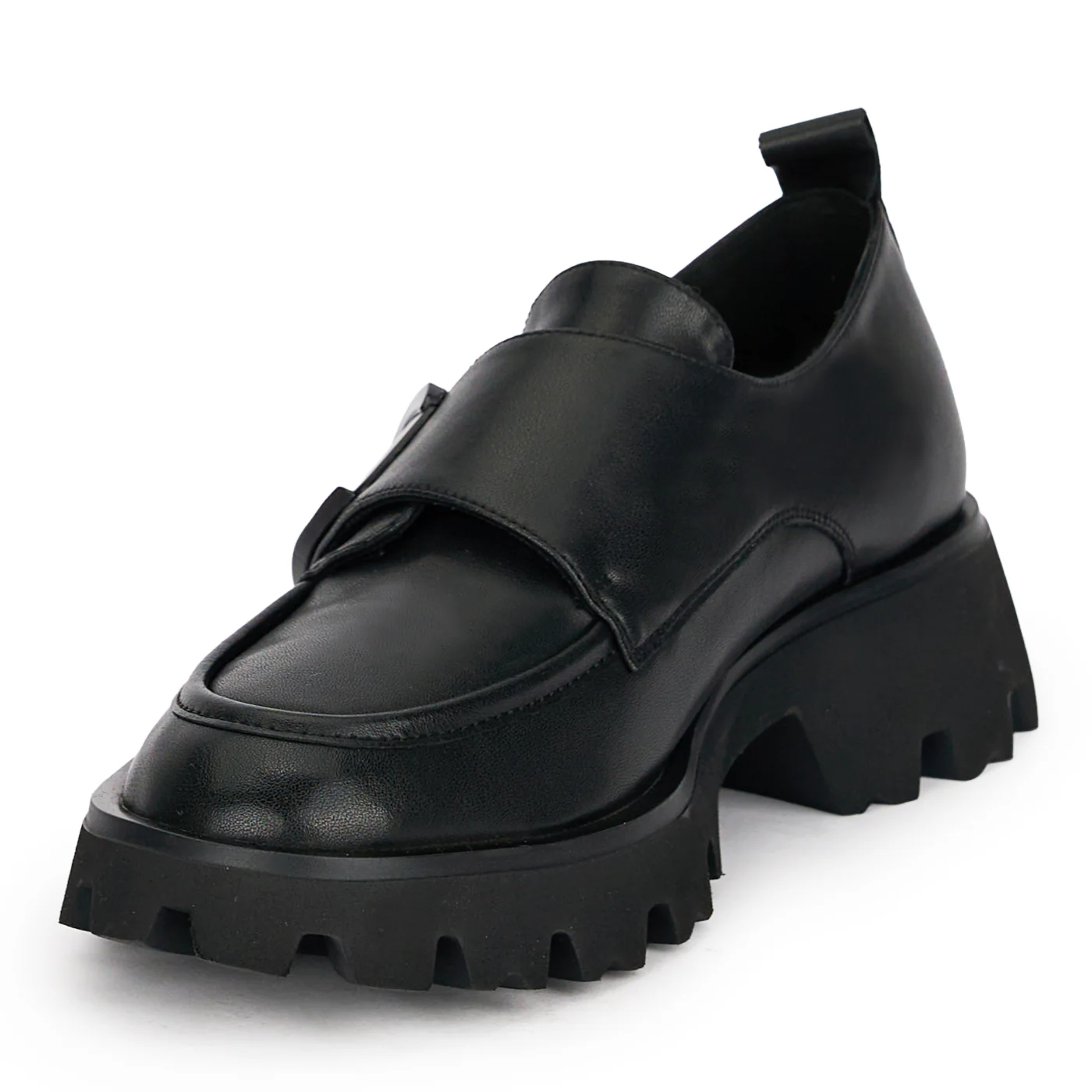 Pantofi casual dama din piele naturala neagra 18897 - Image 3